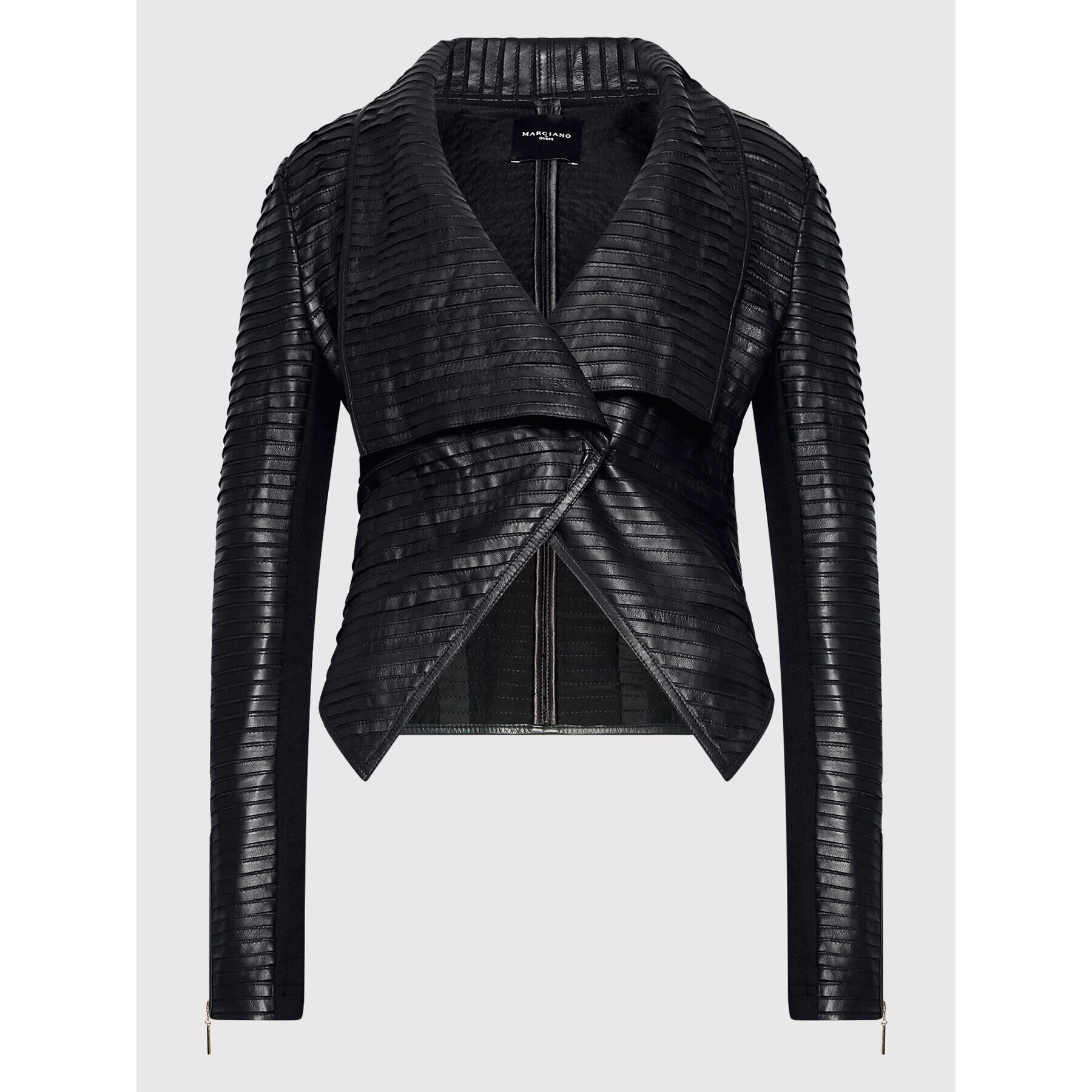 Marciano Guess Кожено яке 2YGL03 7167Z Черен Regular Fit - Pepit.bg