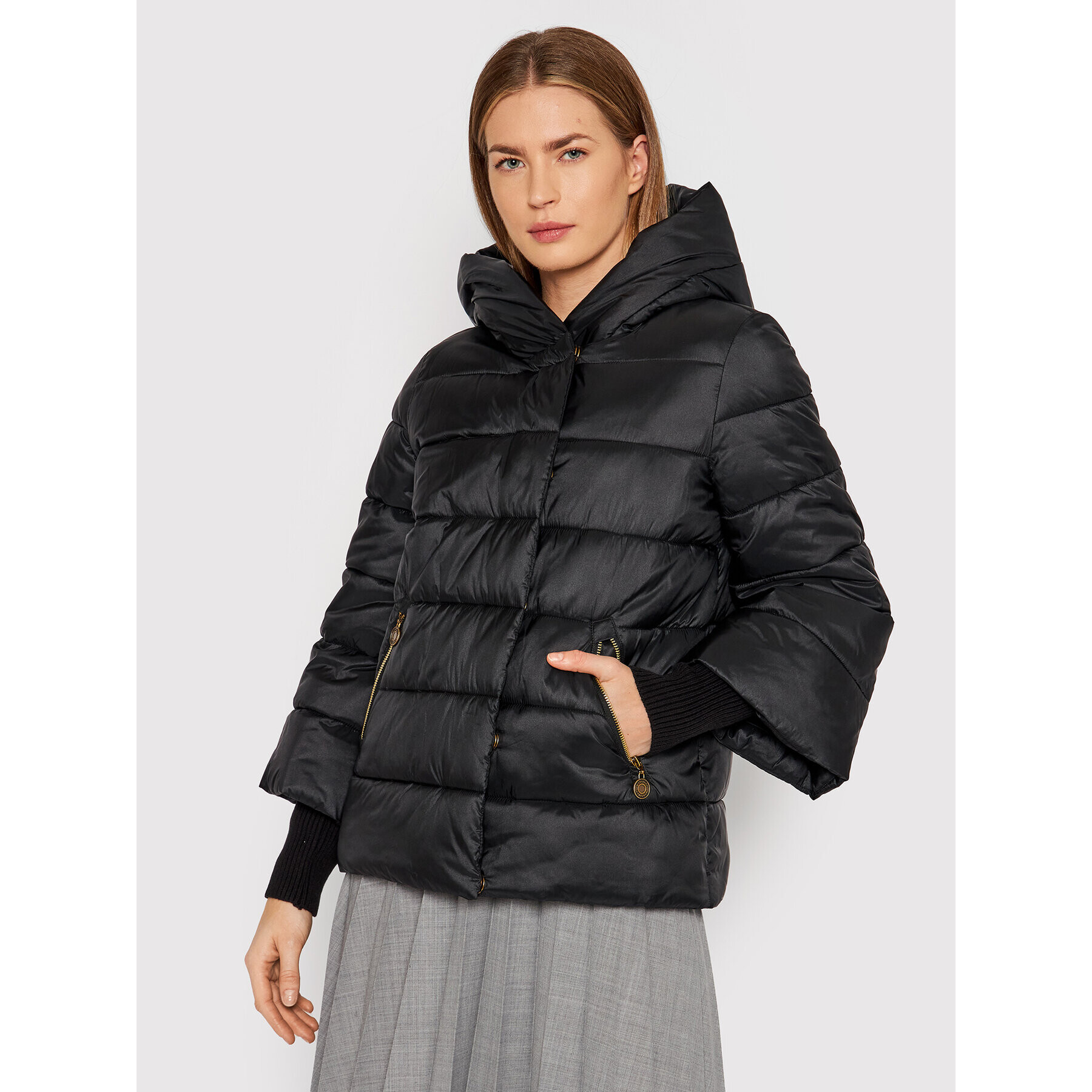 Marciano Guess Пухено яке Charlotte Черен Regular Fit - Pepit.bg