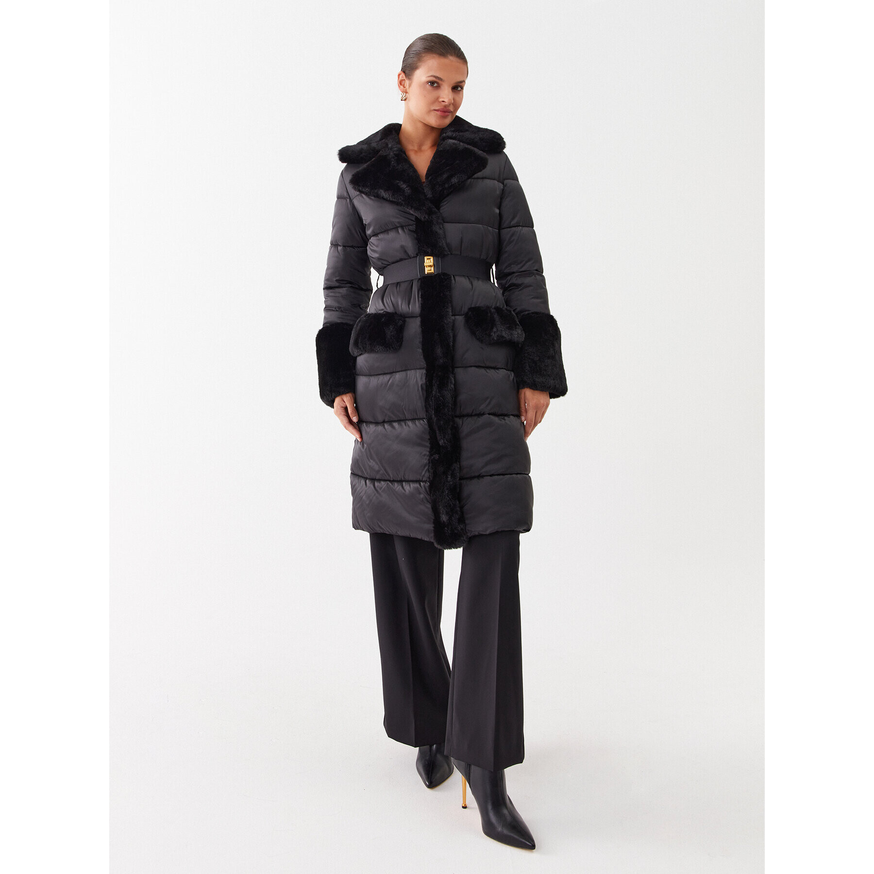 Marciano Guess Пухено яке 2BGL43 9805Z Черен Regular Fit - Pepit.bg