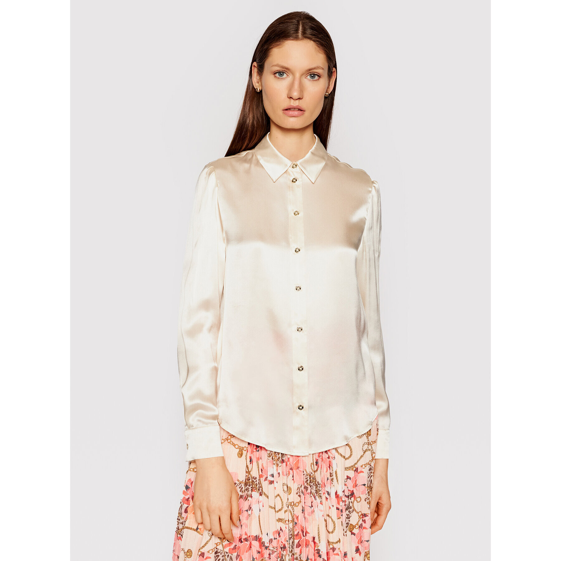 Marciano Guess Риза 1GG456 9457Z Бежов Regular Fit - Pepit.bg