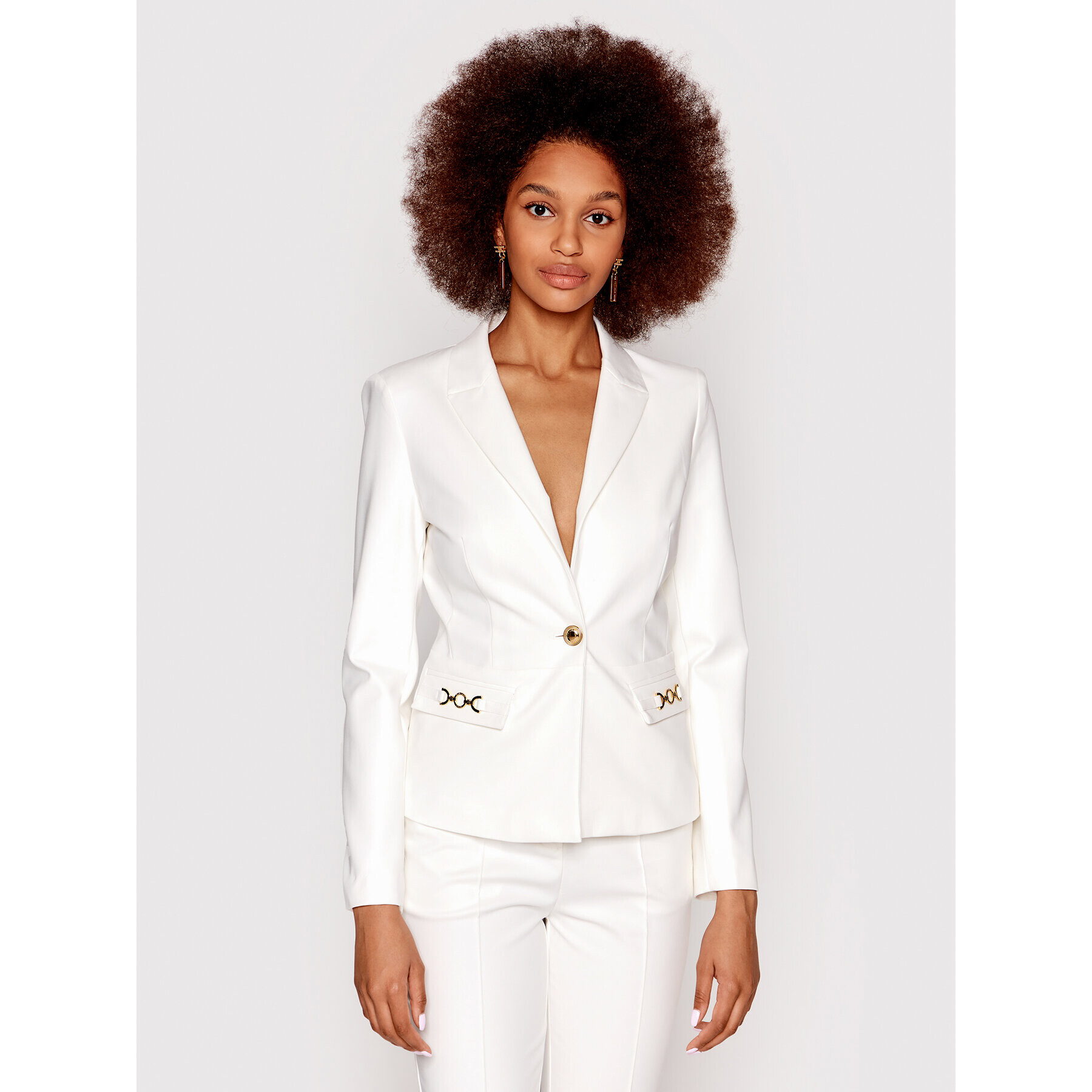 Marciano Guess Блейзър 2GGN03 9544Z Бял Regular Fit - Pepit.bg
