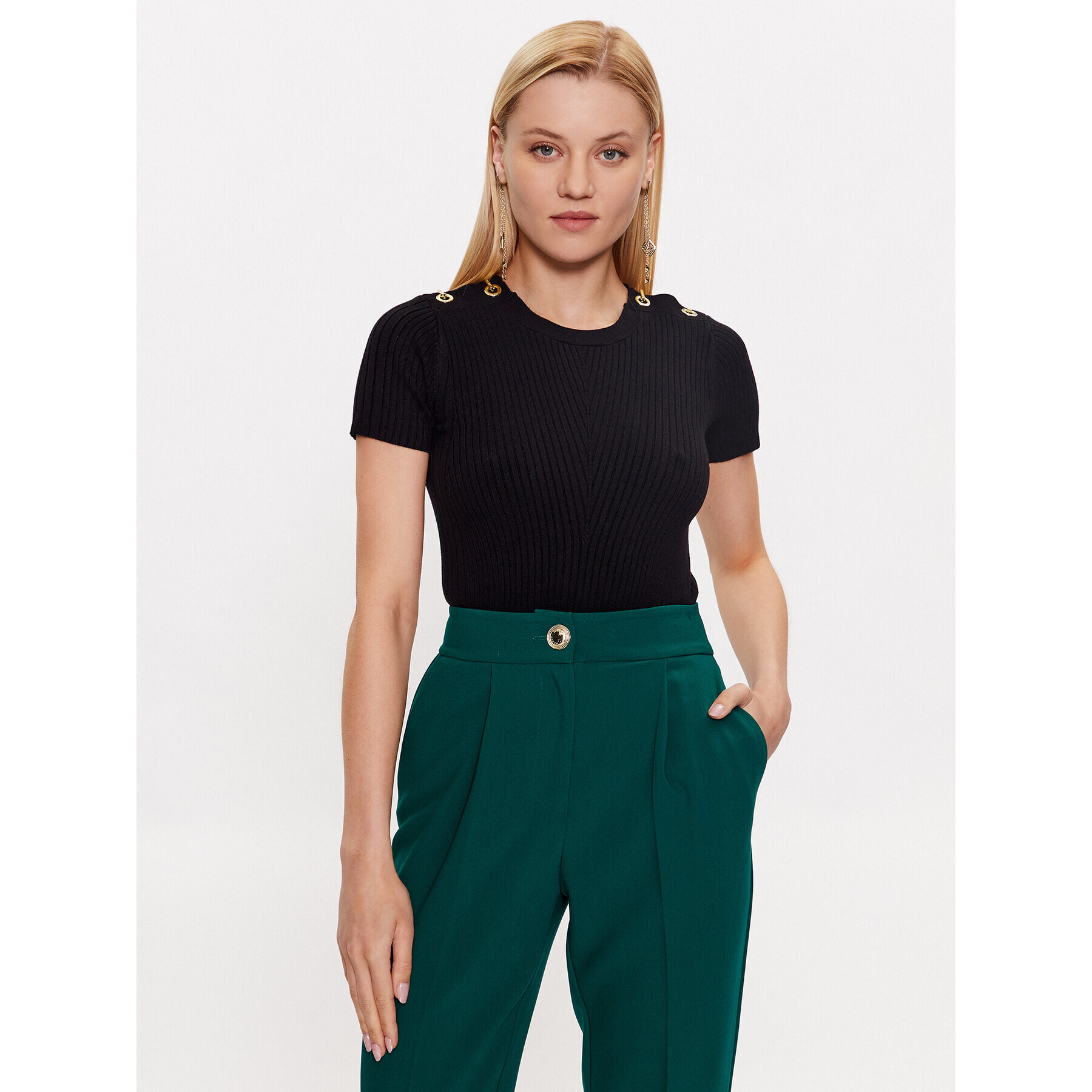 Marciano Guess Тишърт 3YGR04 5613Z Черен Slim Fit - Pepit.bg