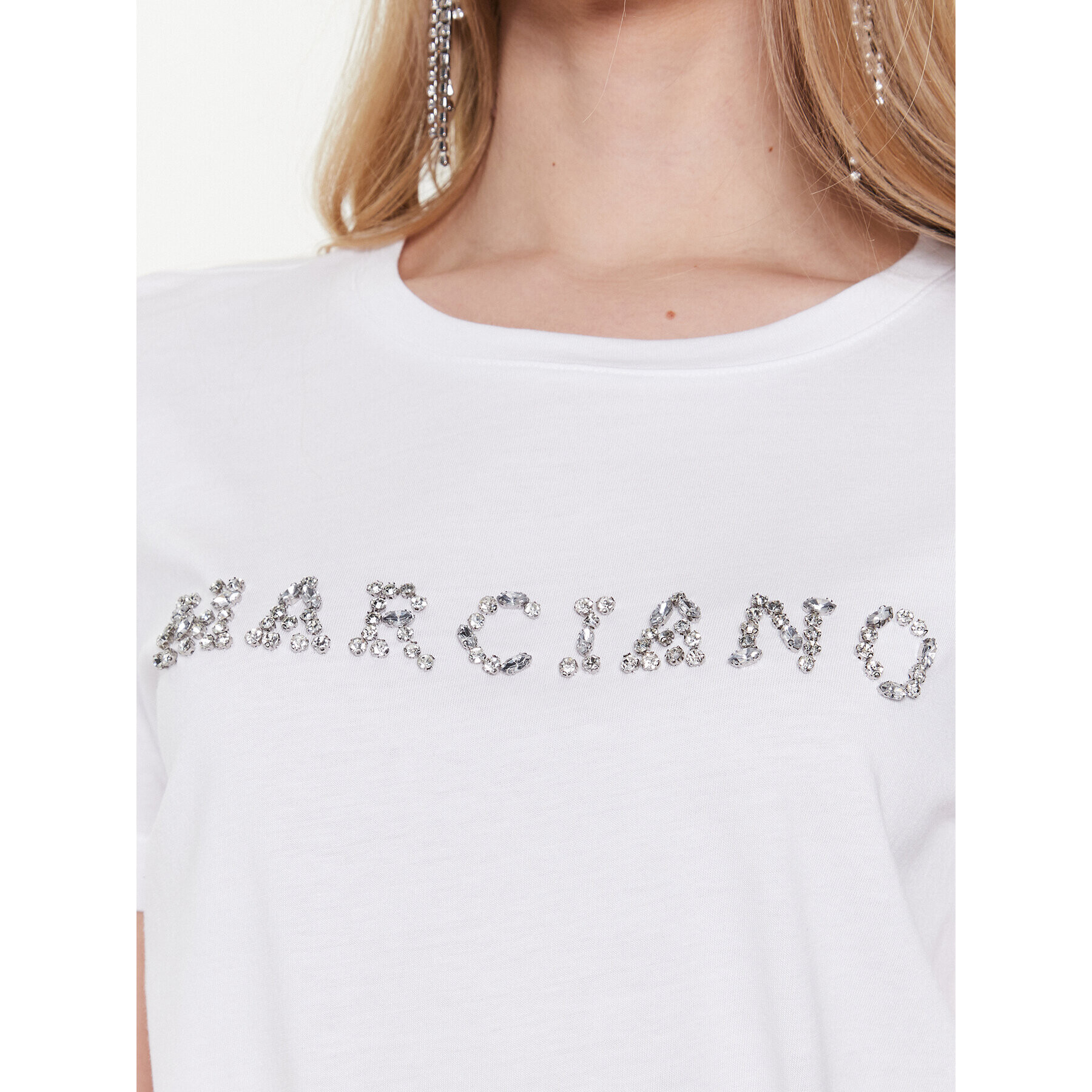 Marciano Guess Тишърт Simone 3GGP11 6138A Бял Regular Fit - Pepit.bg