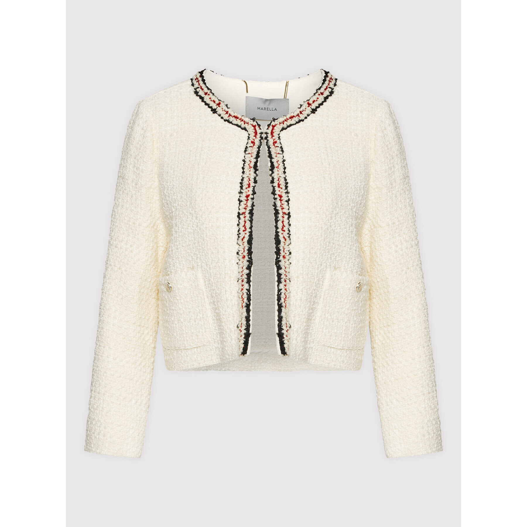 Marella Блейзър Atlanta 30460628 Бял Regular Fit - Pepit.bg