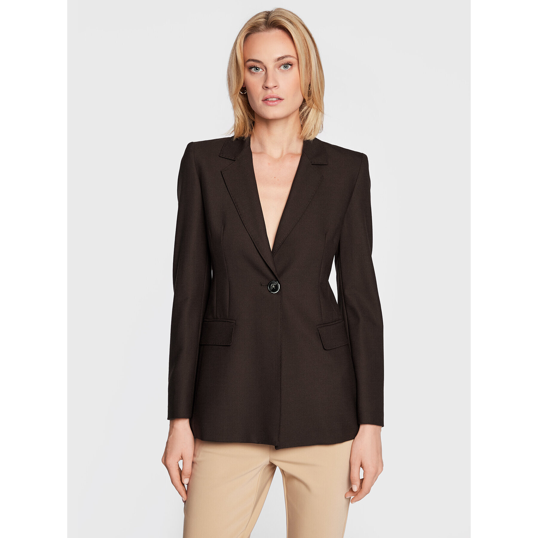 Marella Сако Delega 30460726 Кафяв Regular Fit - Pepit.bg