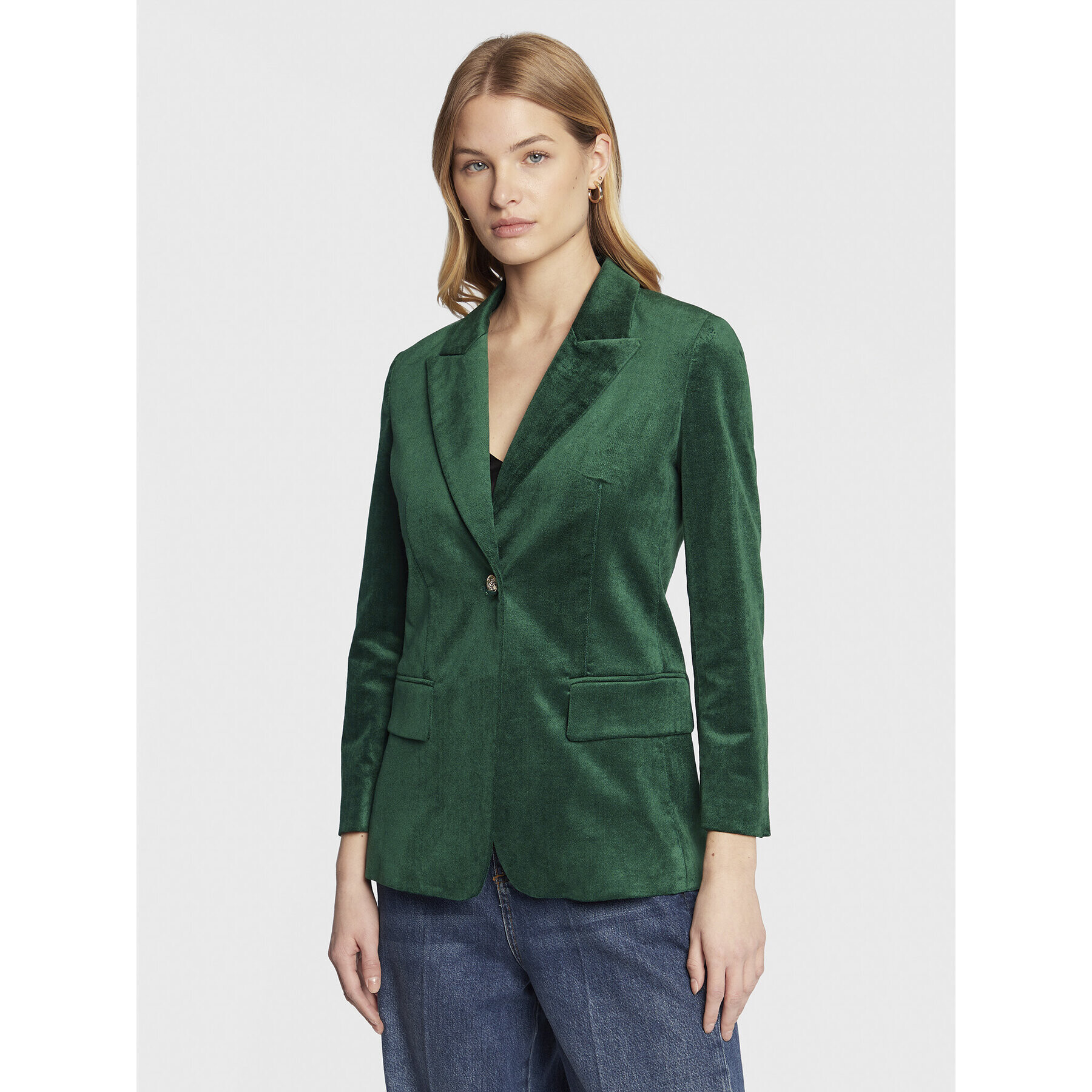 Marella Блейзър Factor 30460526 Зелен Slim Fit - Pepit.bg