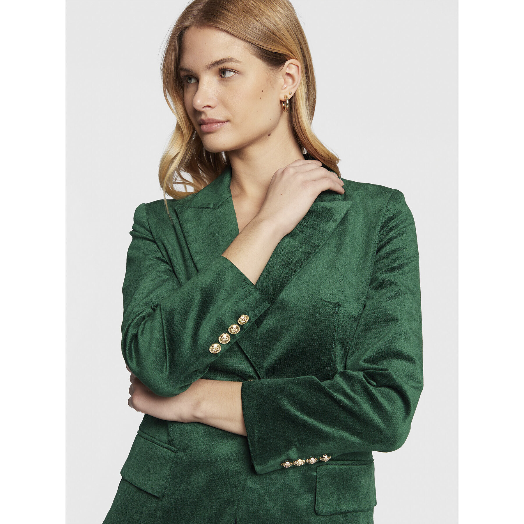 Marella Блейзър Factor 30460526 Зелен Slim Fit - Pepit.bg