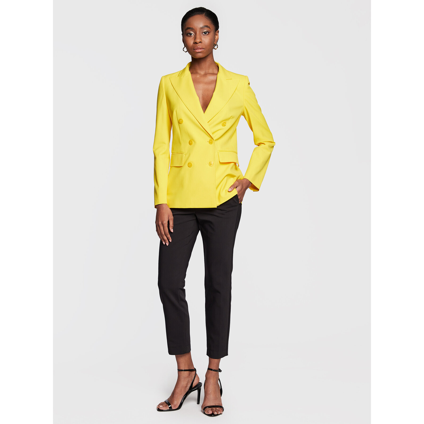 Marella Блейзър Opaline 2330411331 Жълт Regular Fit - Pepit.bg
