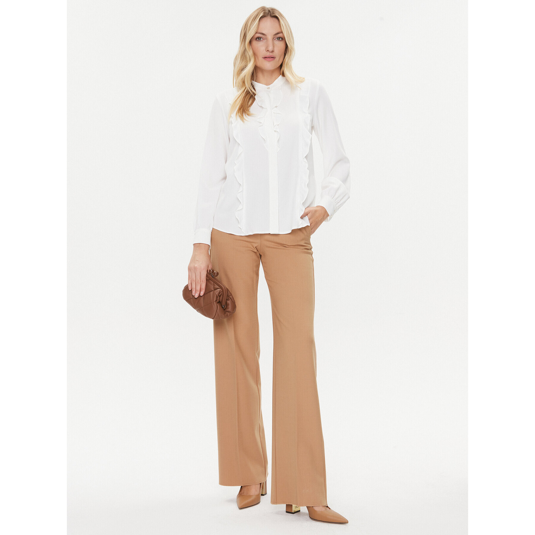 Marella Блуза Aguzze 2331160536200 Екрю Regular Fit - Pepit.bg