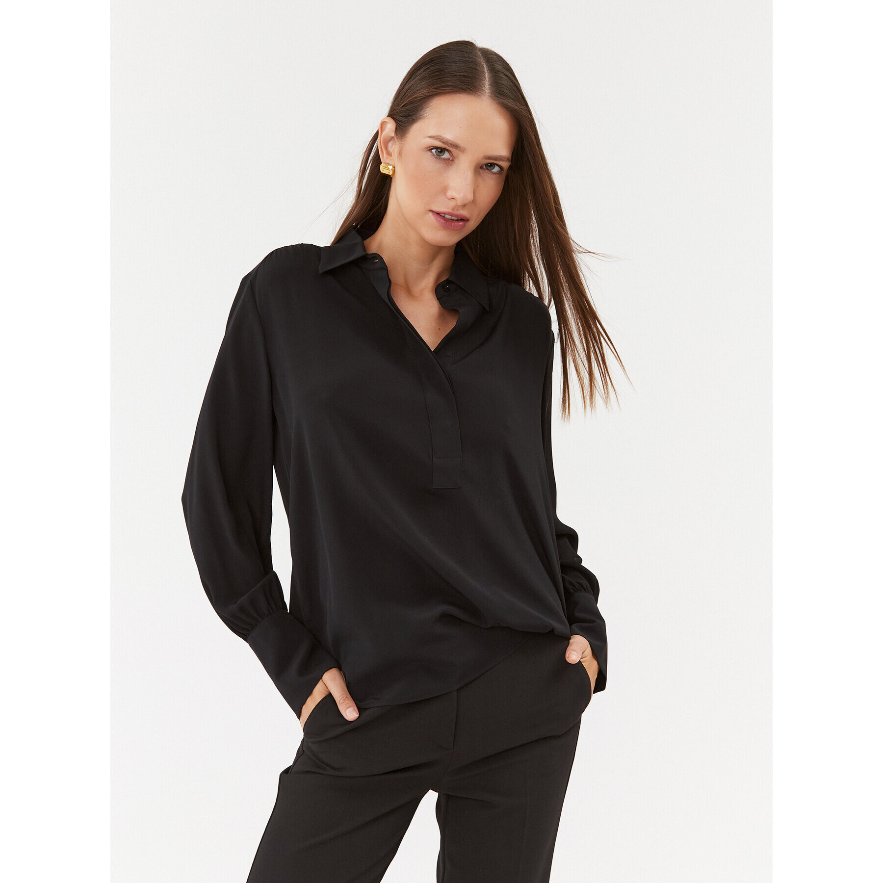 Marella Блуза Apis 2331160838200 Черен Regular Fit - Pepit.bg