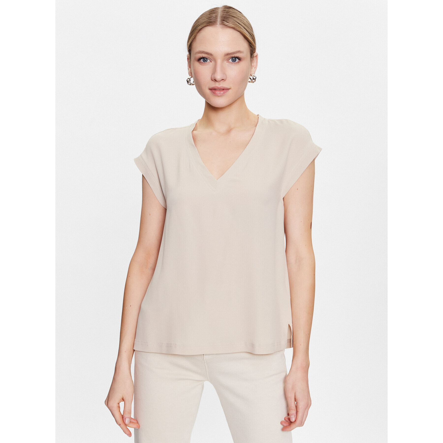 Marella Блуза Cindy 2331111134 Бежов Regular Fit - Pepit.bg