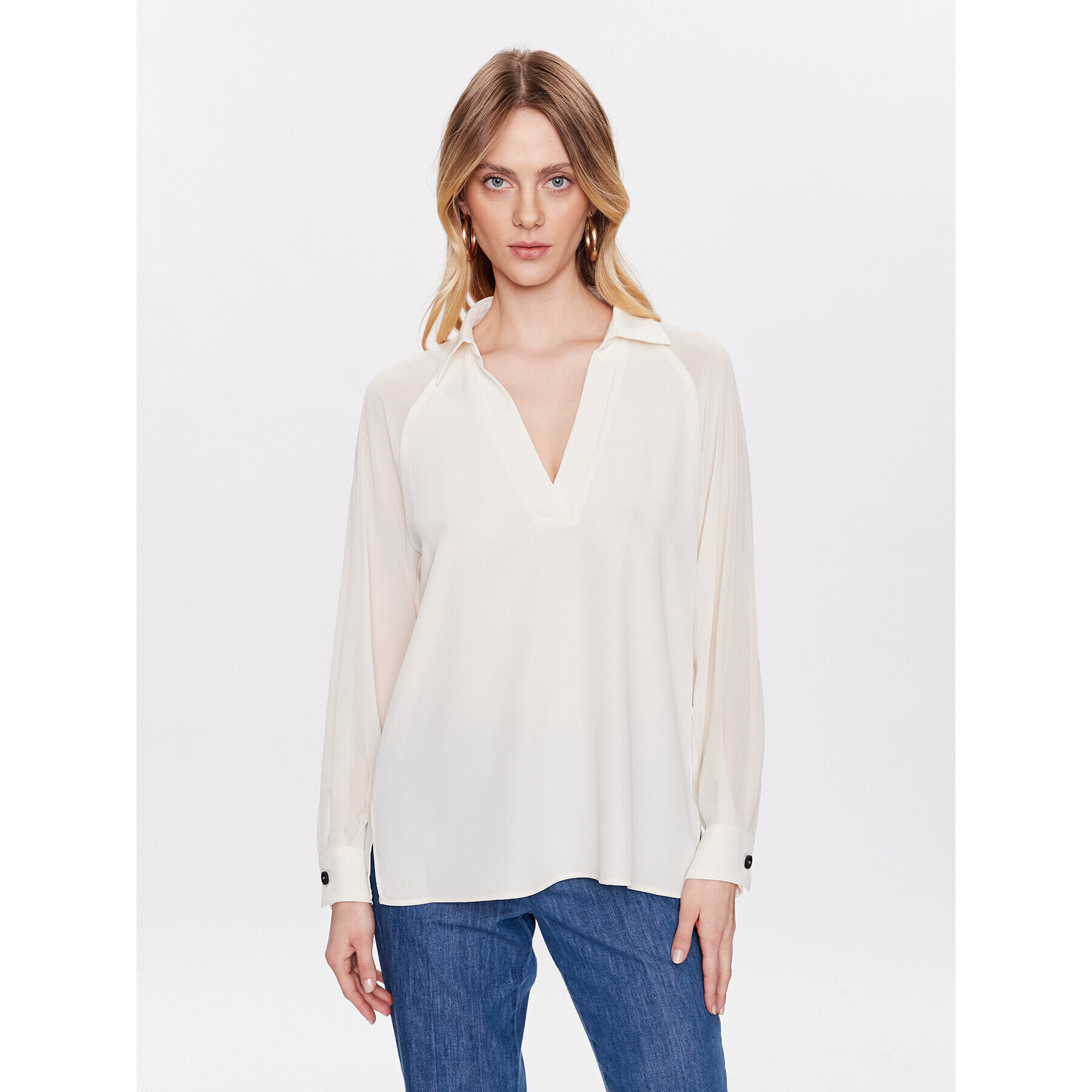 Marella Блуза Cinema 2331110333 Екрю Regular Fit - Pepit.bg