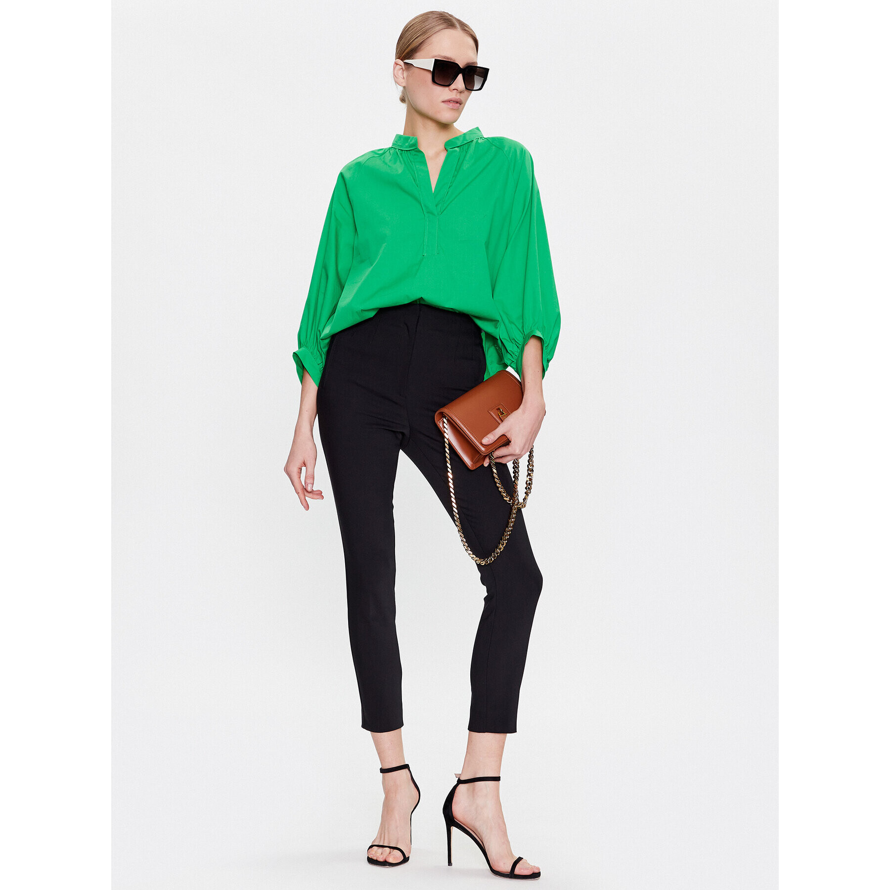 Marella Блуза Cotone 2331111834 Зелен Oversize - Pepit.bg