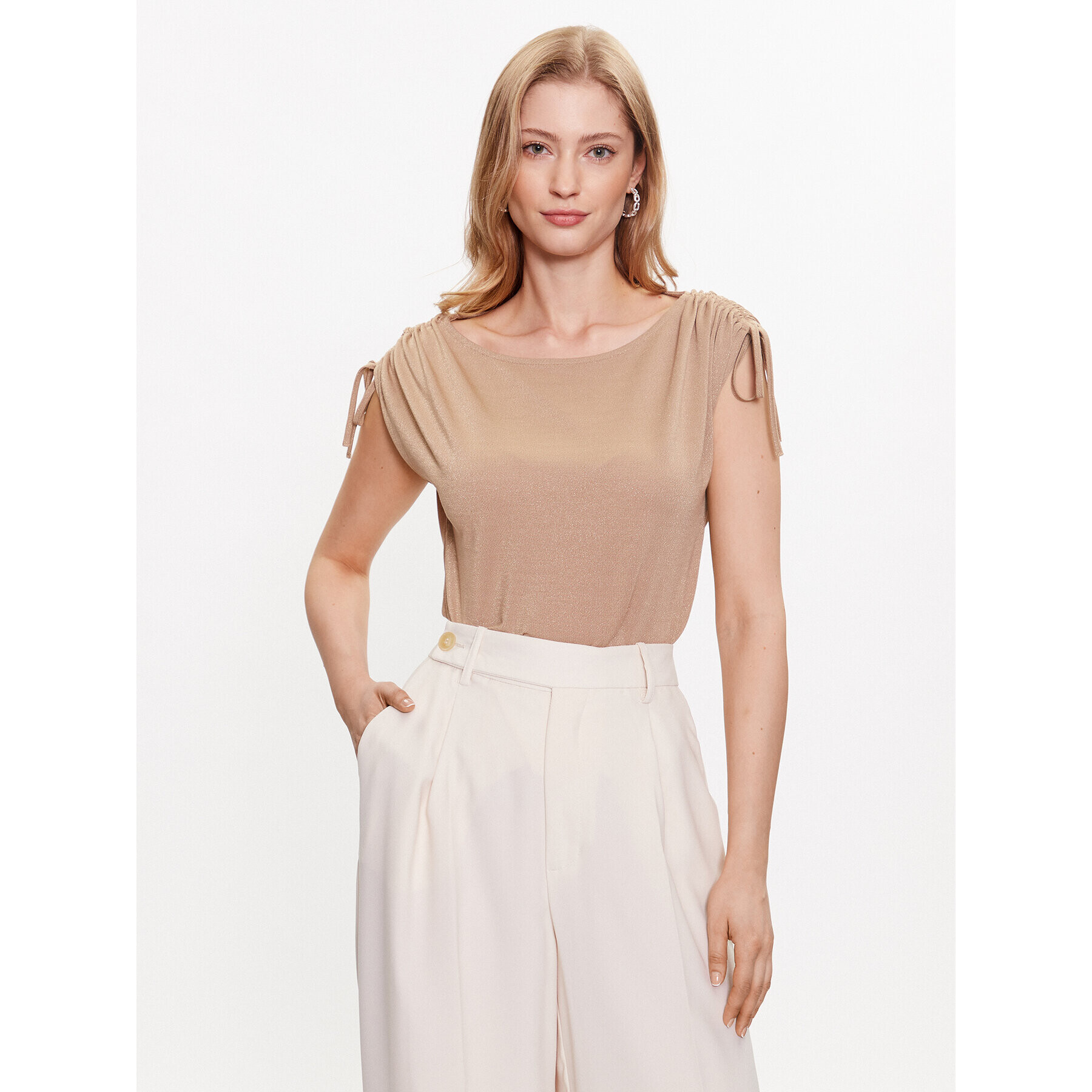 Marella Блуза Elmo 2339410735 Бежов Regular Fit - Pepit.bg