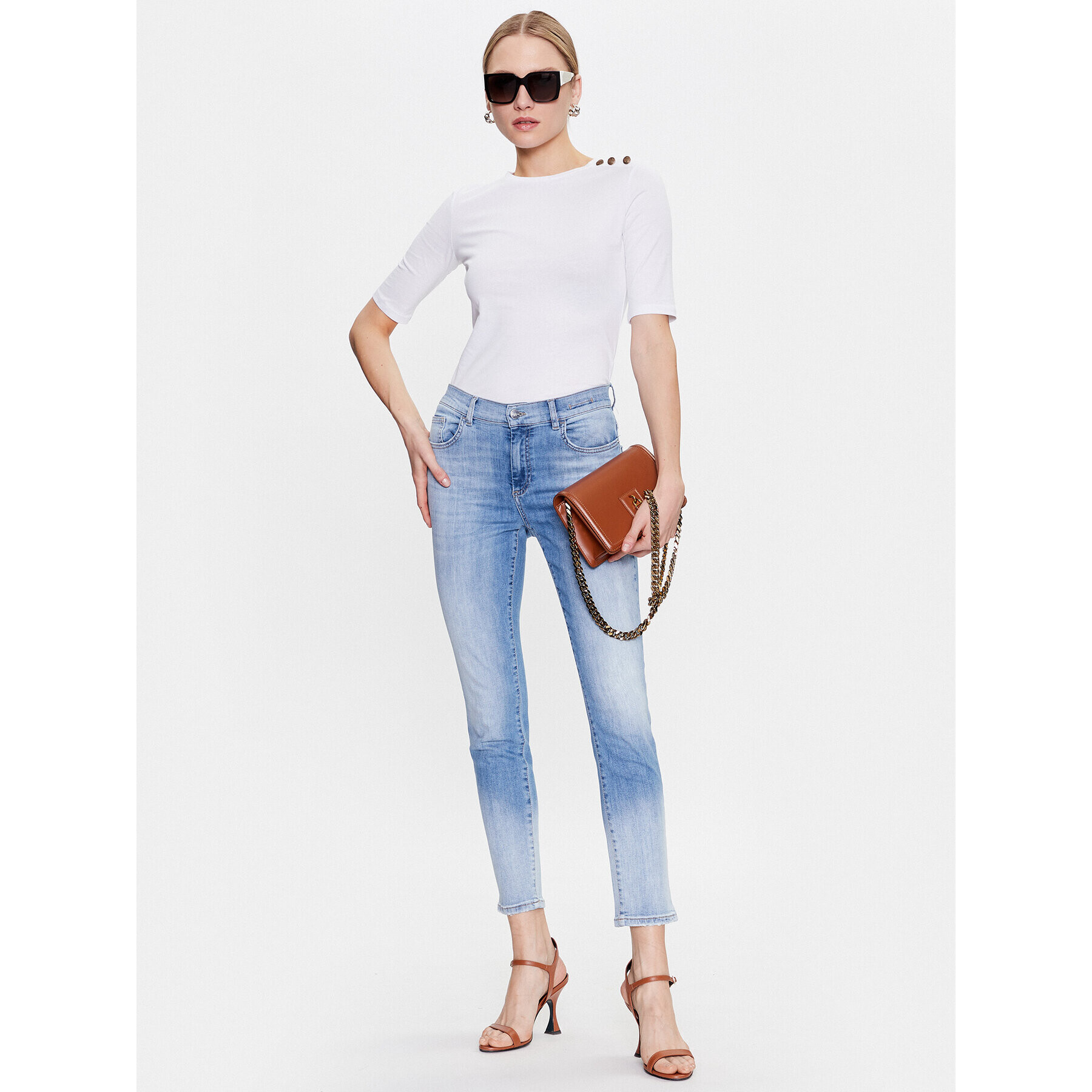 Marella Блуза Fauna 2339710434 Бял Slim Fit - Pepit.bg