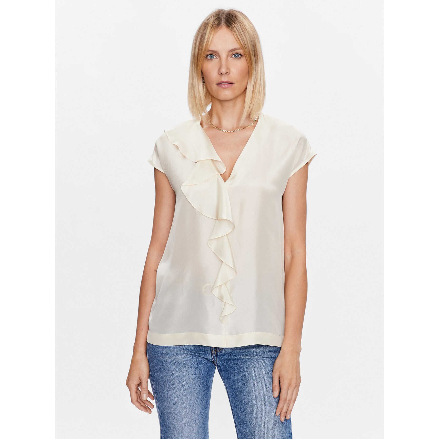Marella Блуза Gentile 2331111332 Бежов Regular Fit - Pepit.bg