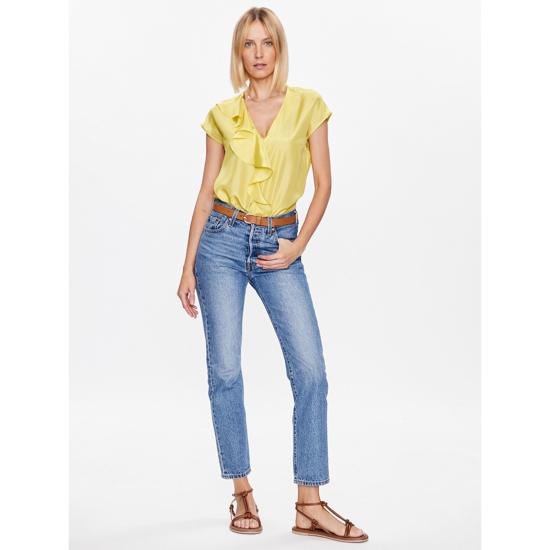 Marella Блуза Gentile 2331111332 Жълт Regular Fit - Pepit.bg
