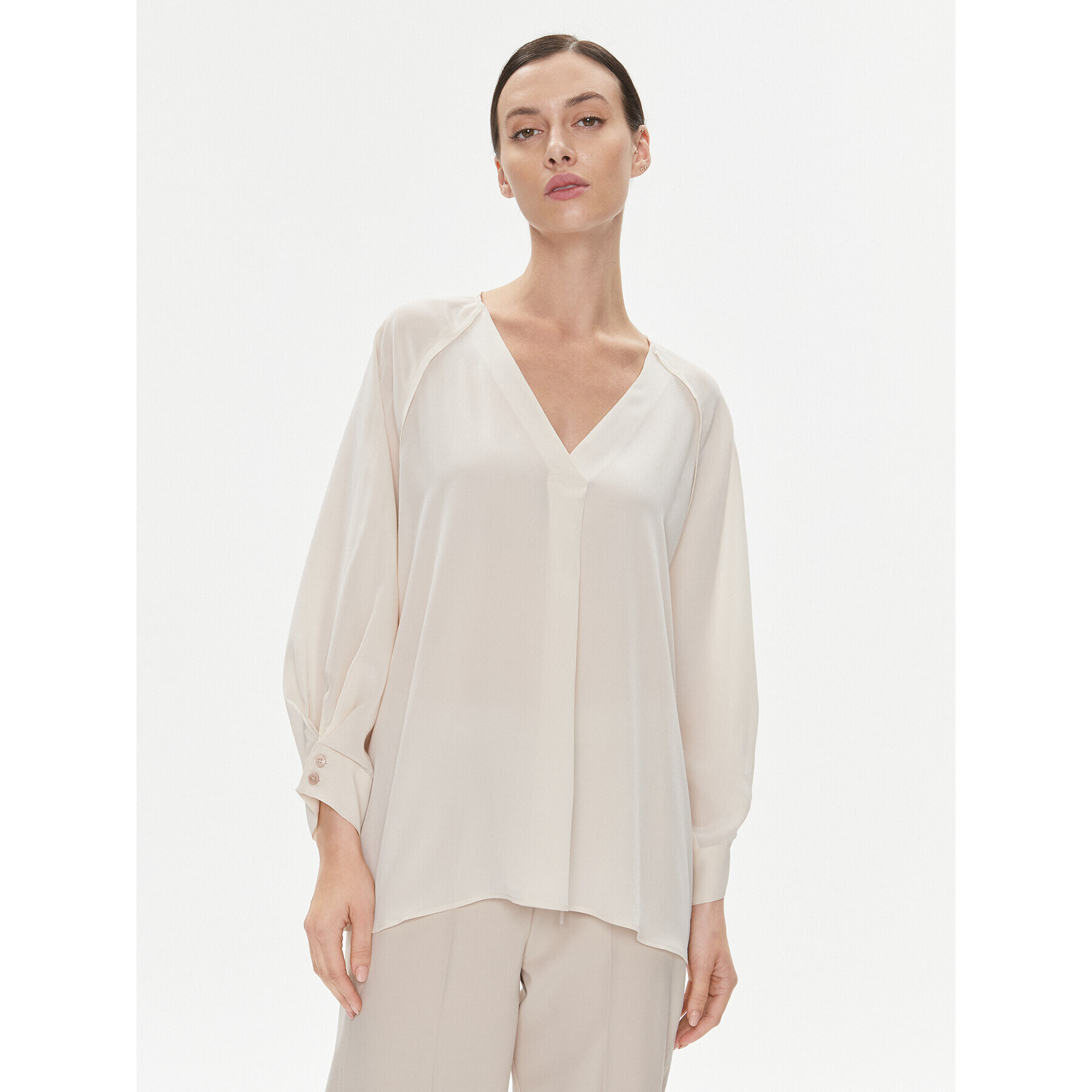 Marella Блуза Ivan 2331160339200 Екрю Regular Fit - Pepit.bg