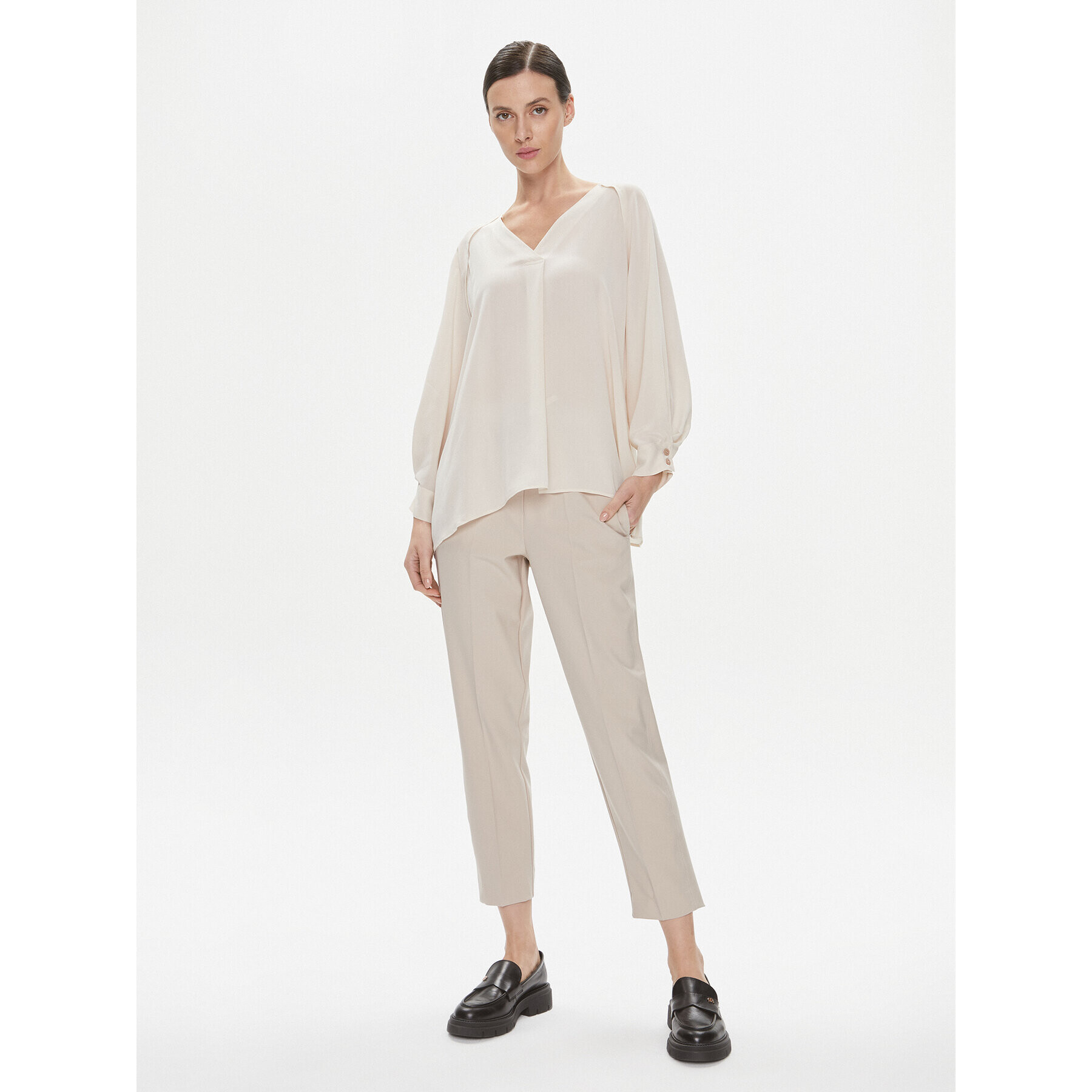 Marella Блуза Ivan 2331160339200 Екрю Regular Fit - Pepit.bg