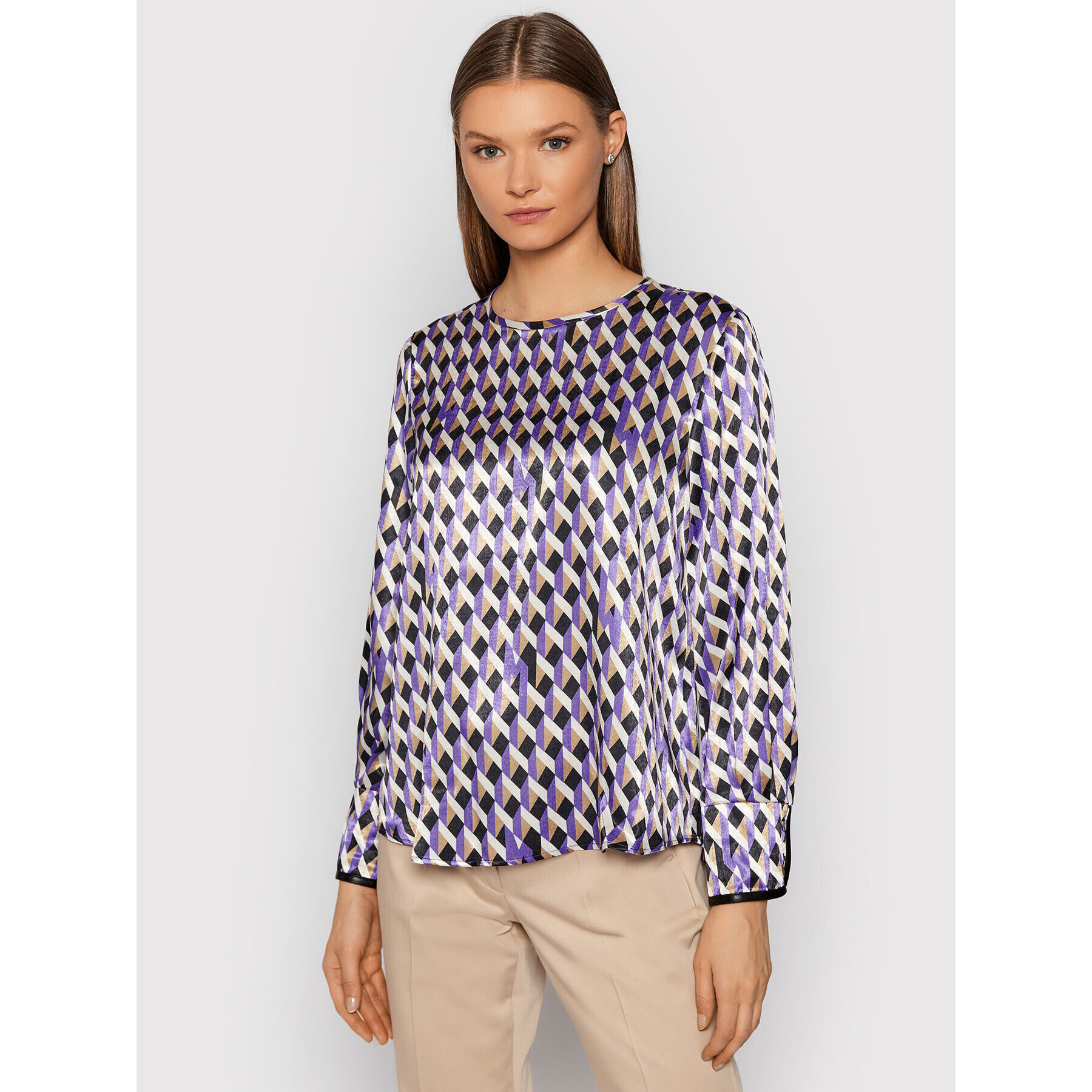 Marella Блуза Nabot 31160316 Виолетов Relaxed Fit - Pepit.bg