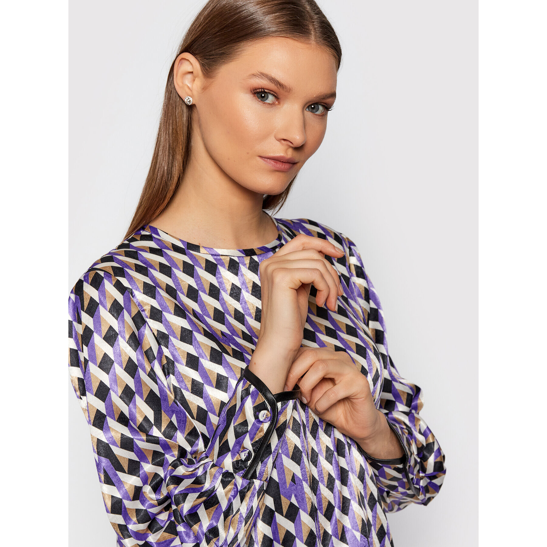 Marella Блуза Nabot 31160316 Виолетов Relaxed Fit - Pepit.bg
