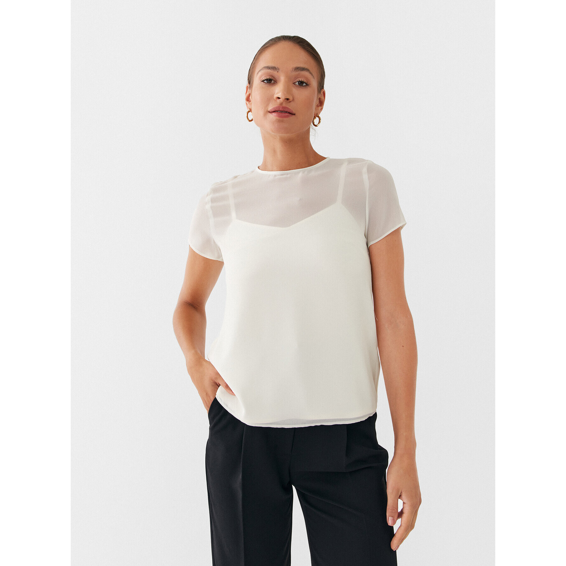 Marella Блуза Nid 2331160833 Бял Regular Fit - Pepit.bg