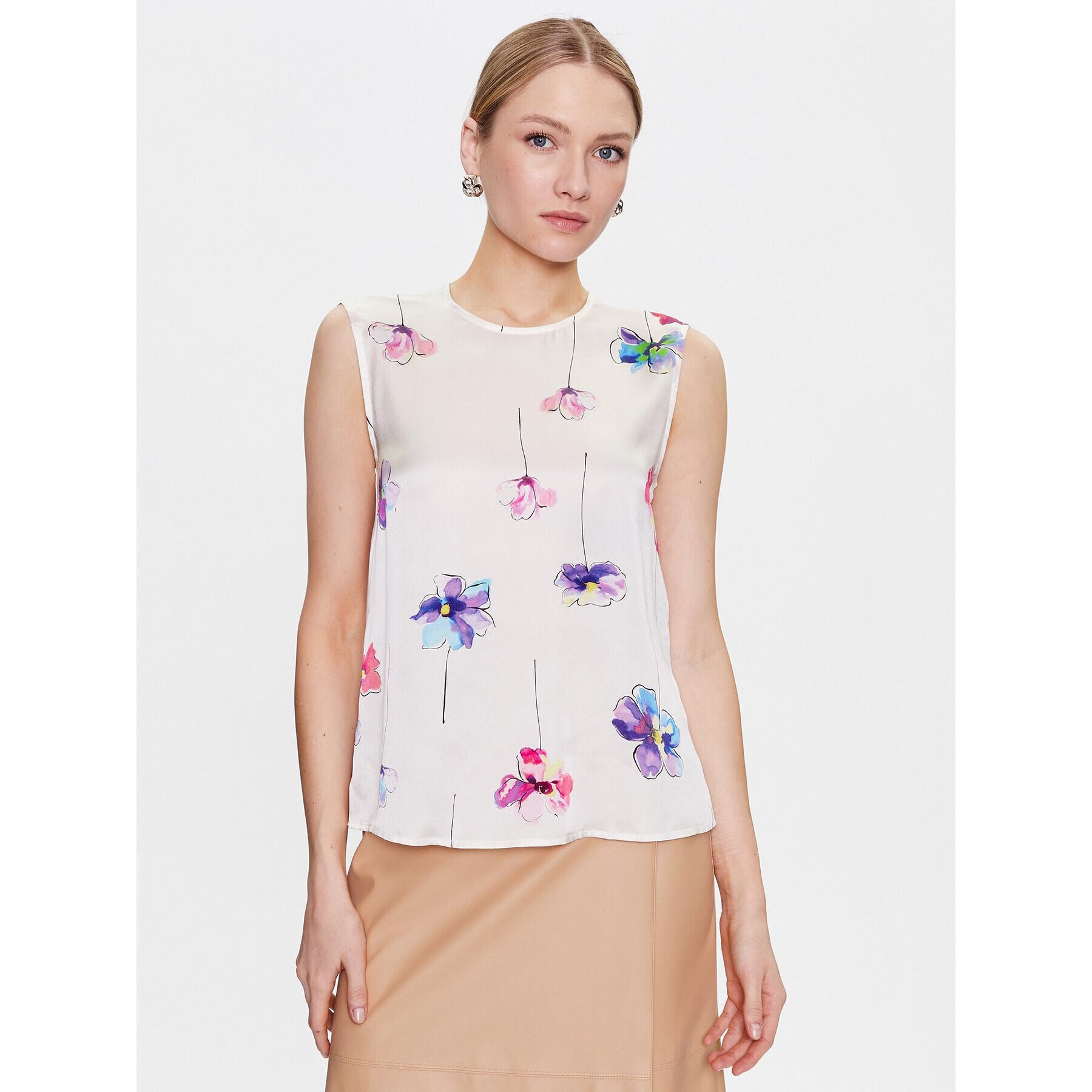 Marella Блуза Ovada 2331610131 Екрю Regular Fit - Pepit.bg