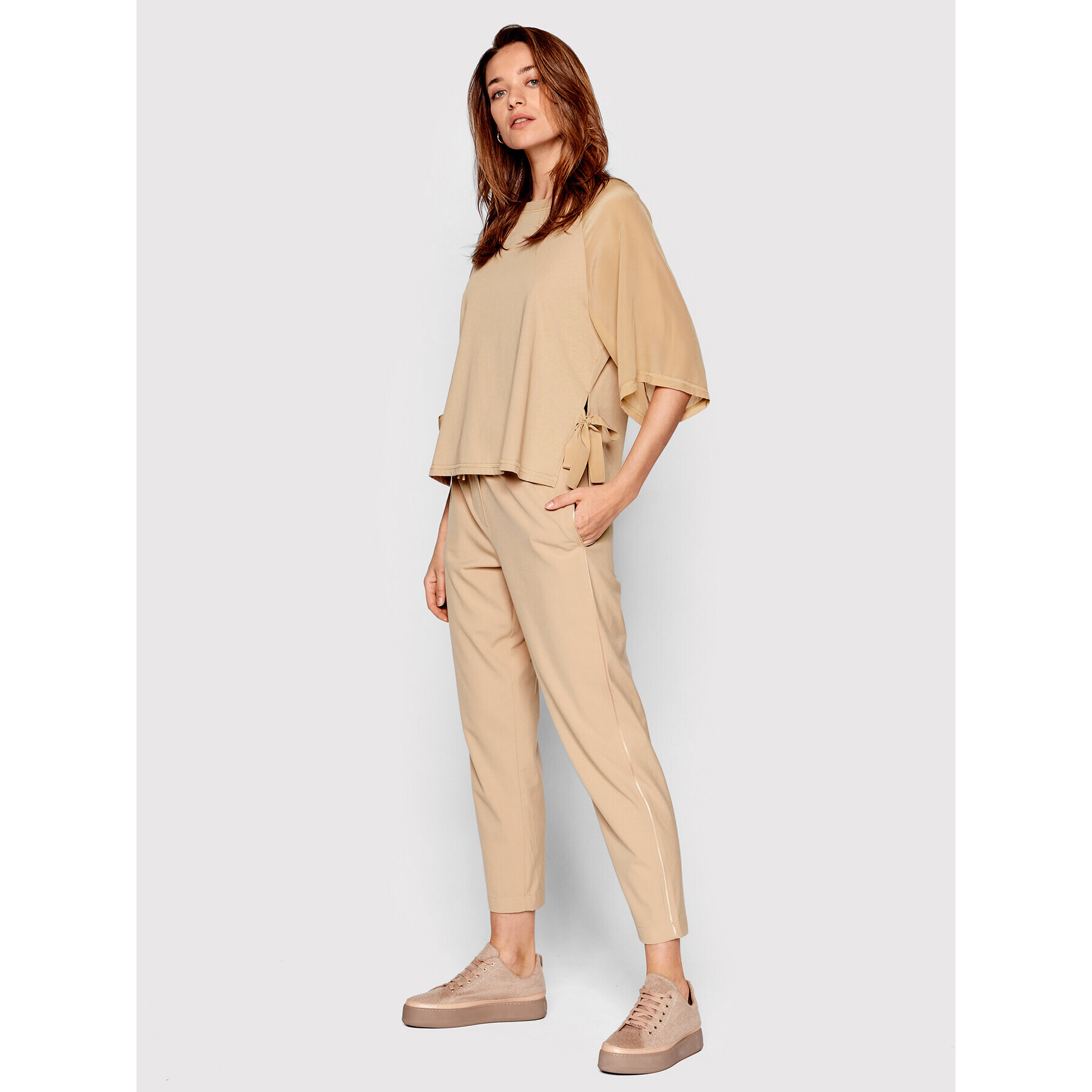 Marella Блуза Ricamo 39410425 Бежов Regular Fit - Pepit.bg