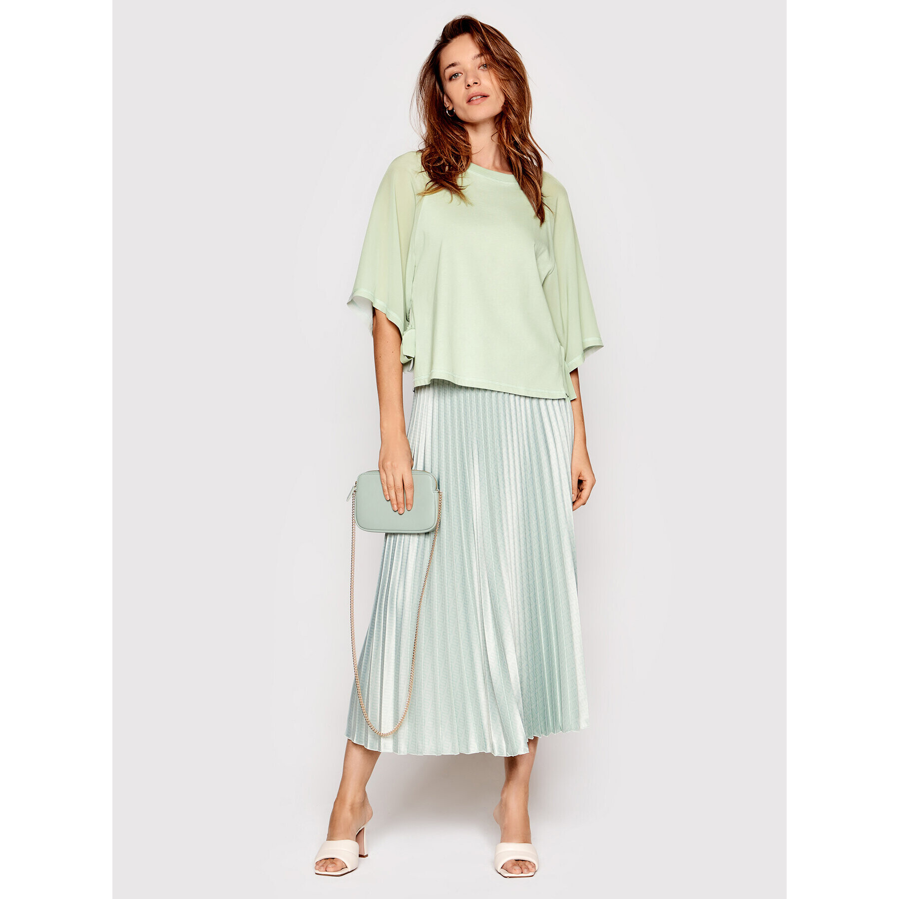 Marella Блуза Ricamo 39410425 Зелен Regular Fit - Pepit.bg
