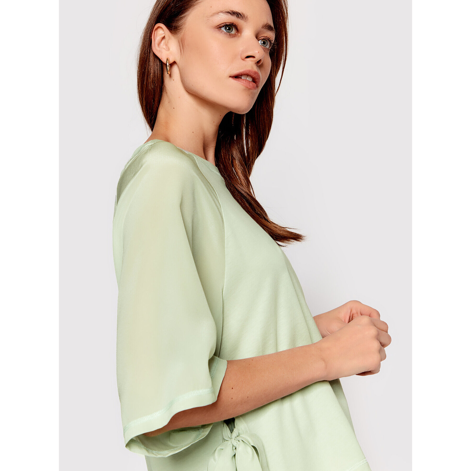 Marella Блуза Ricamo 39410425 Зелен Regular Fit - Pepit.bg