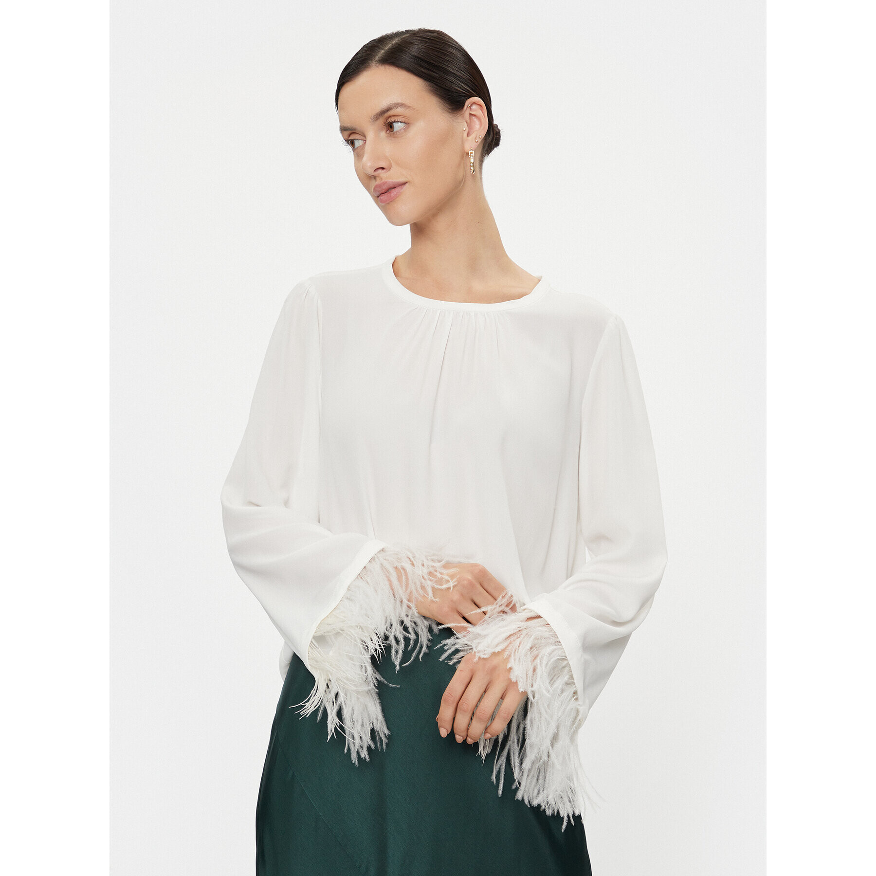 Marella Блуза Rivista 2331160936200 Екрю Regular Fit - Pepit.bg