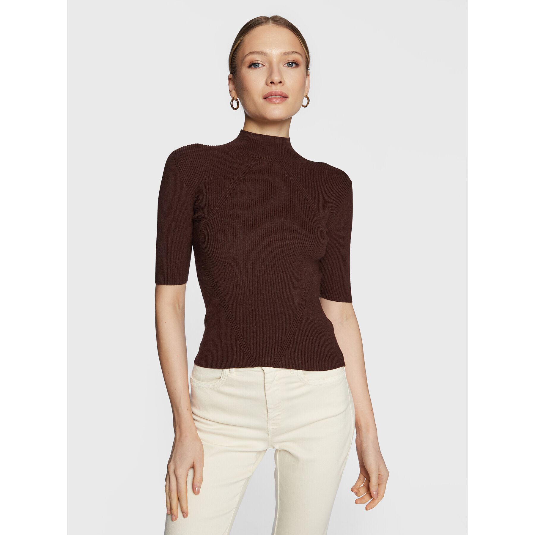 Marella Блуза Romolo 33660629 Кафяв Slim Fit - Pepit.bg
