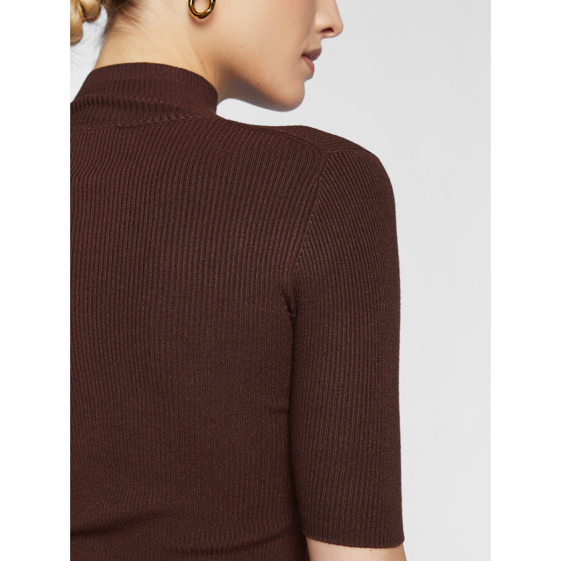 Marella Блуза Romolo 33660629 Кафяв Slim Fit - Pepit.bg
