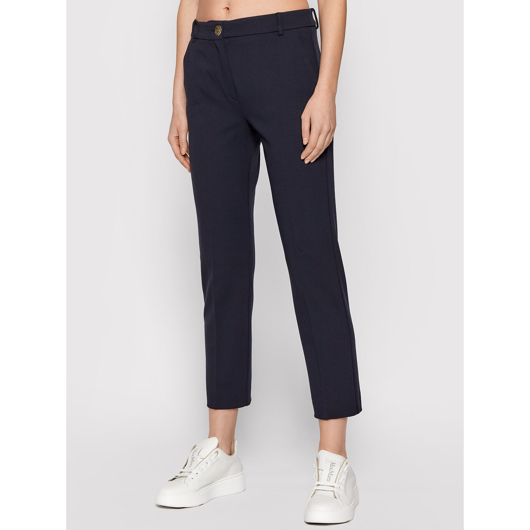 Marella Чино панталони Reus 37810124 Черен Regular Fit - Pepit.bg
