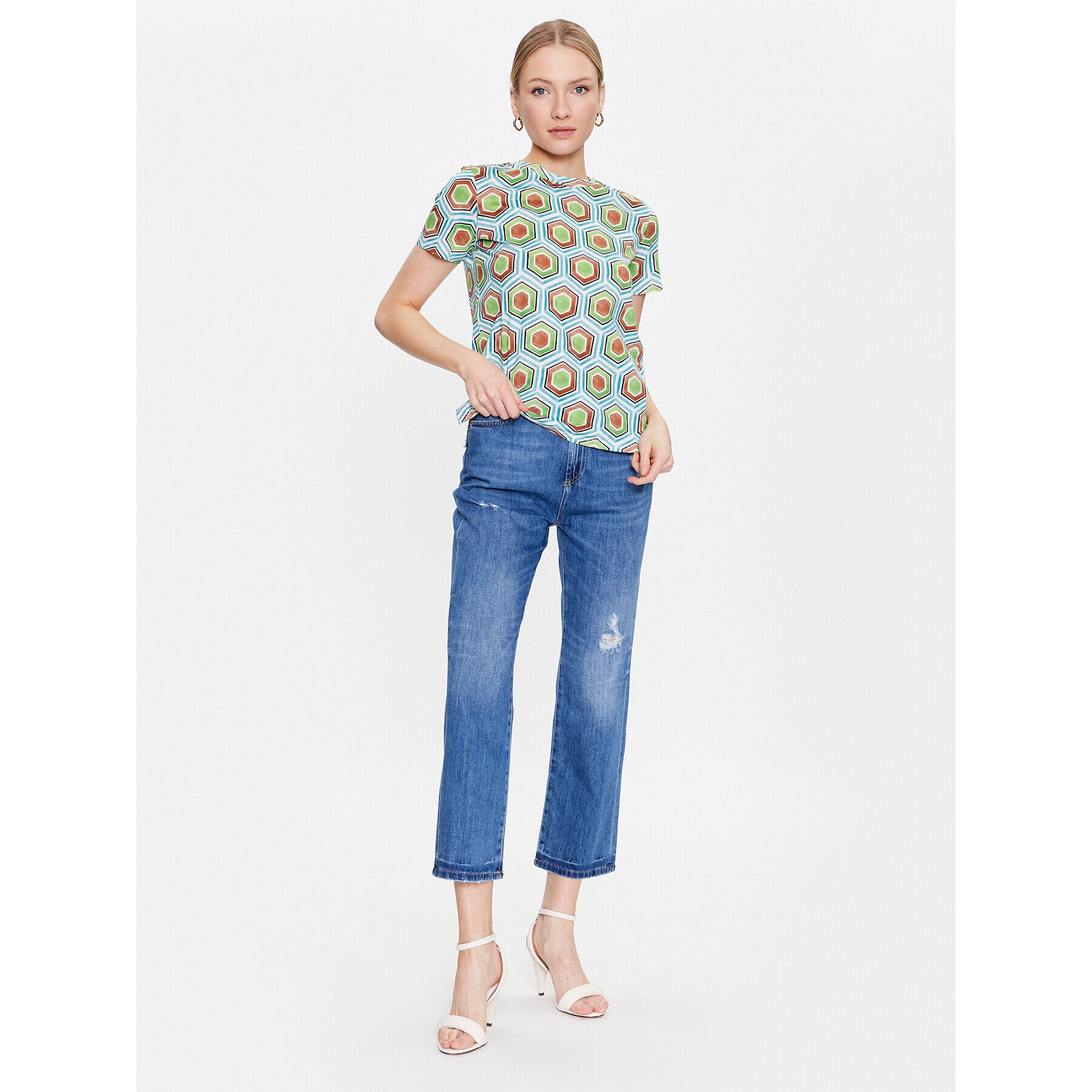 Marella Дънки 2331810334 Син Mom Fit - Pepit.bg