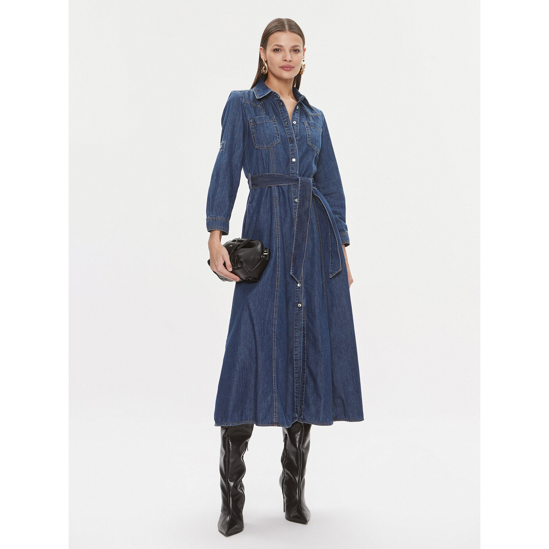 Marella Дънкова рокля Alarico 2413221044 Тъмносин Regular Fit - Pepit.bg
