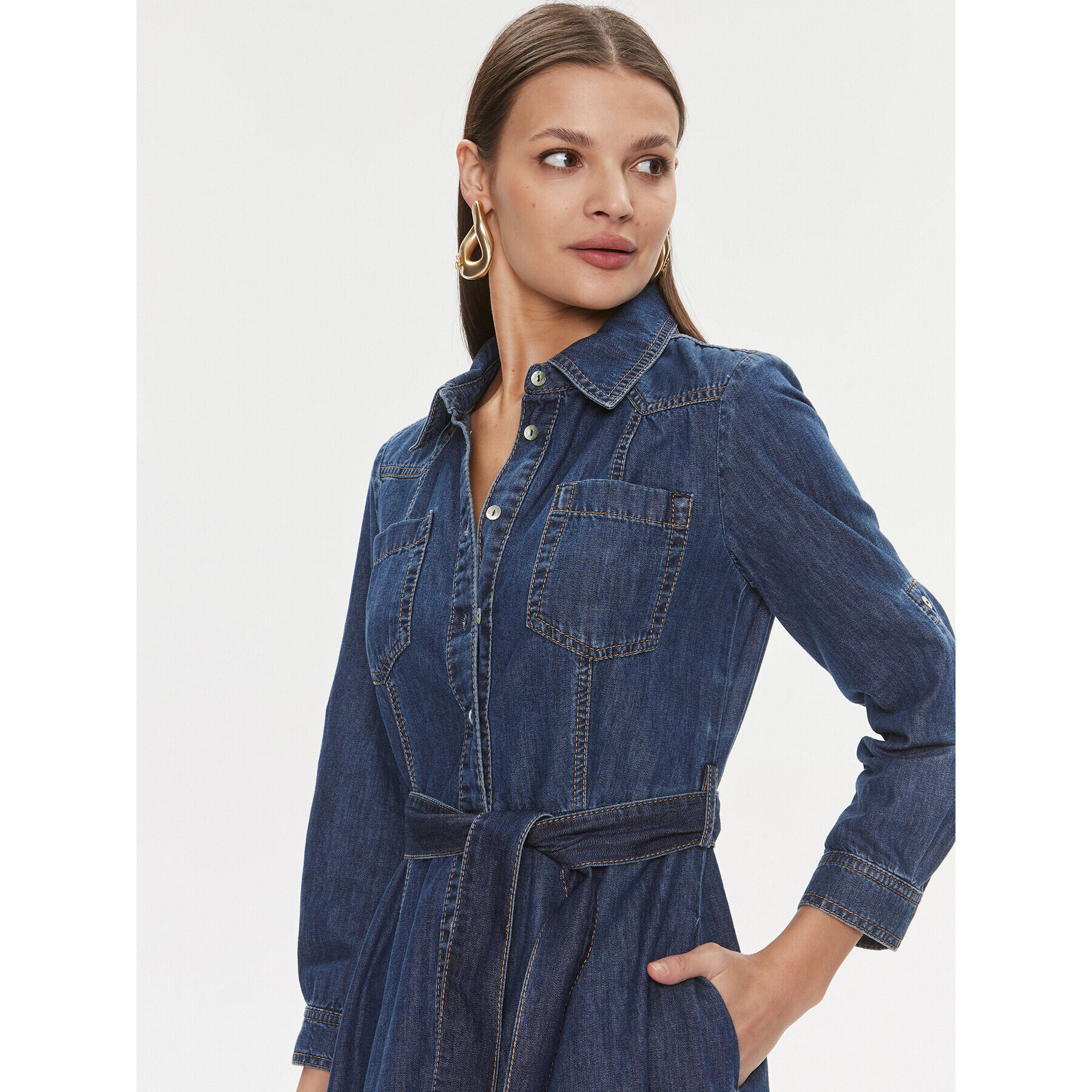 Marella Дънкова рокля Alarico 2413221044 Тъмносин Regular Fit - Pepit.bg