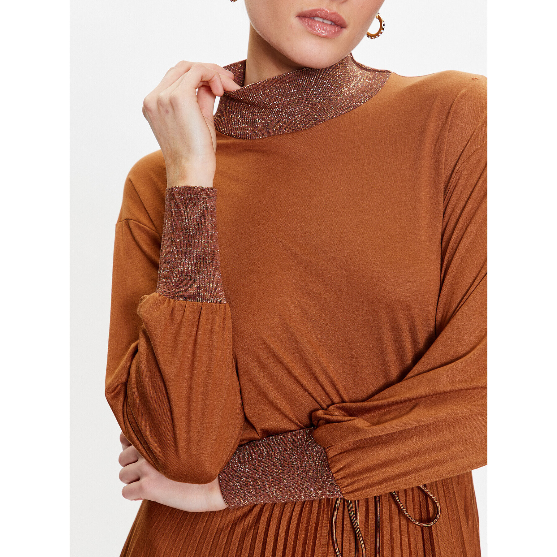 Marella Ежедневна рокля Burda 36260627 Бежов Regular Fit - Pepit.bg