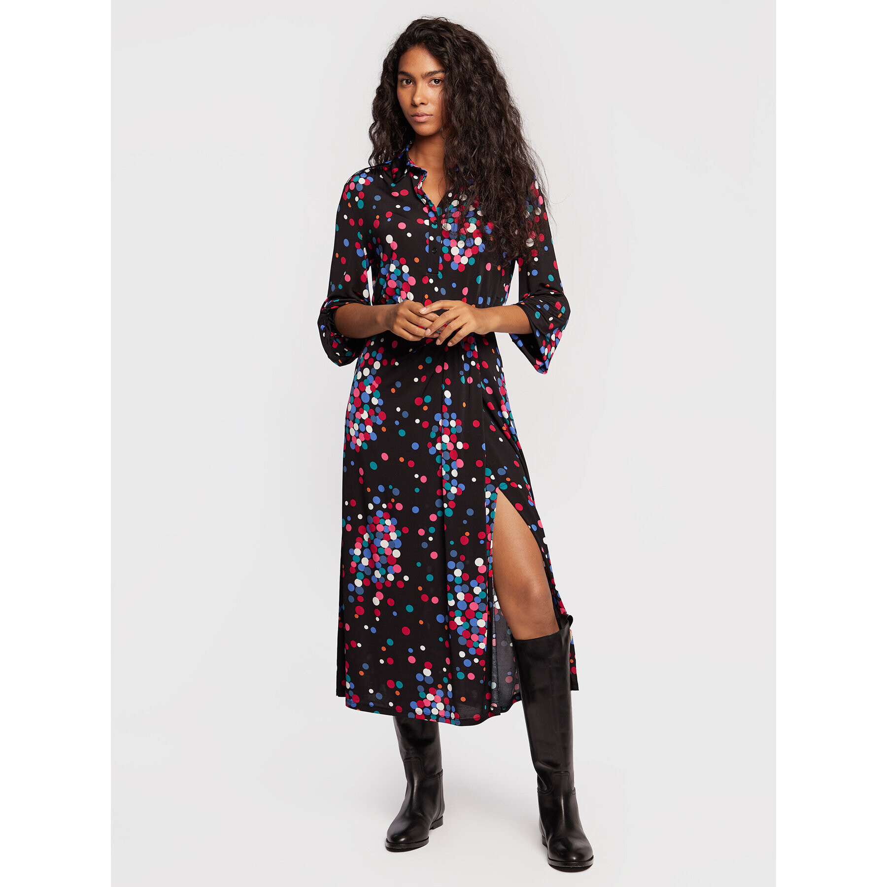 Marella Ежедневна рокля Gerico 36260428 Черен Regular Fit - Pepit.bg