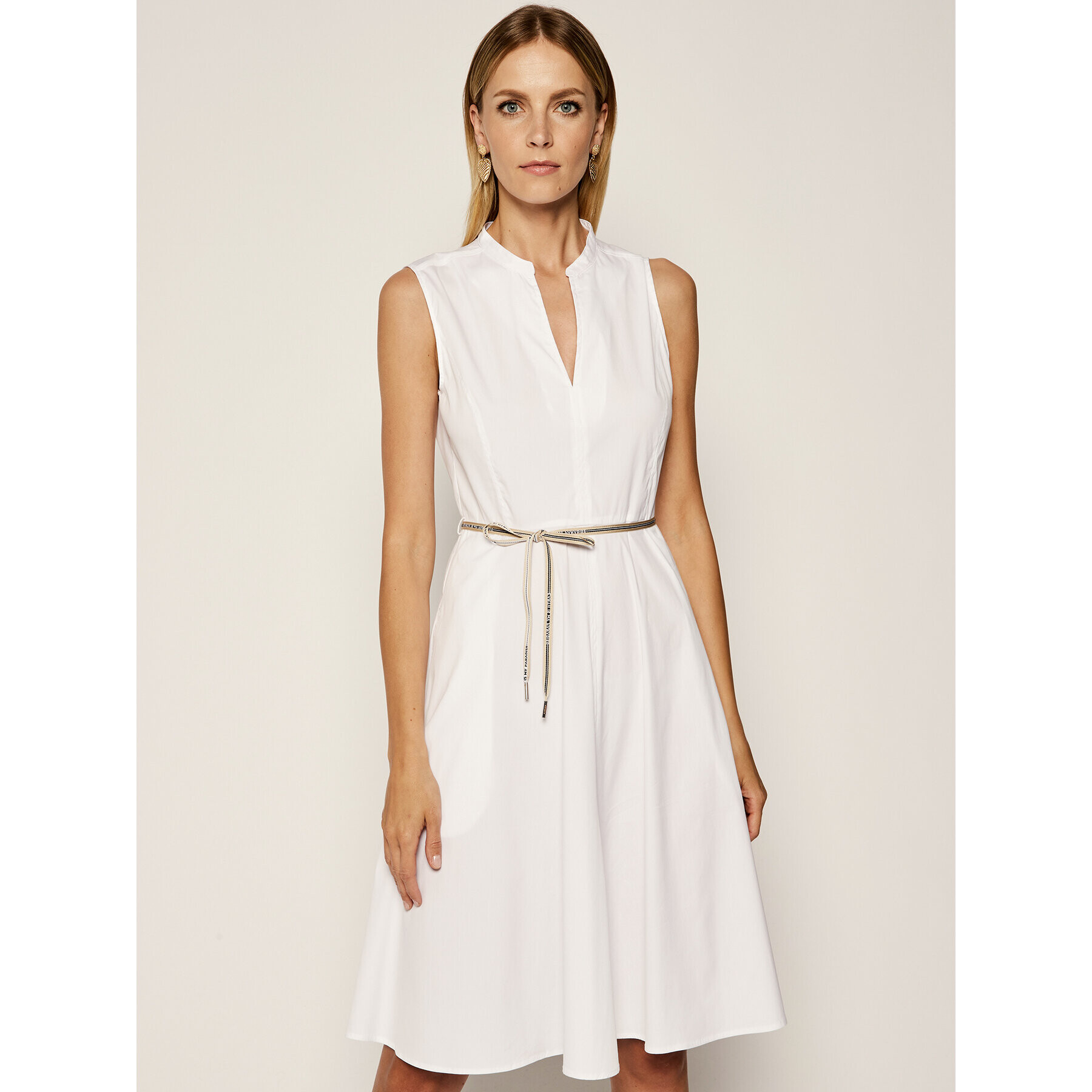 Marella Ежедневна рокля Pargolo 32211205 Бял Regular Fit - Pepit.bg