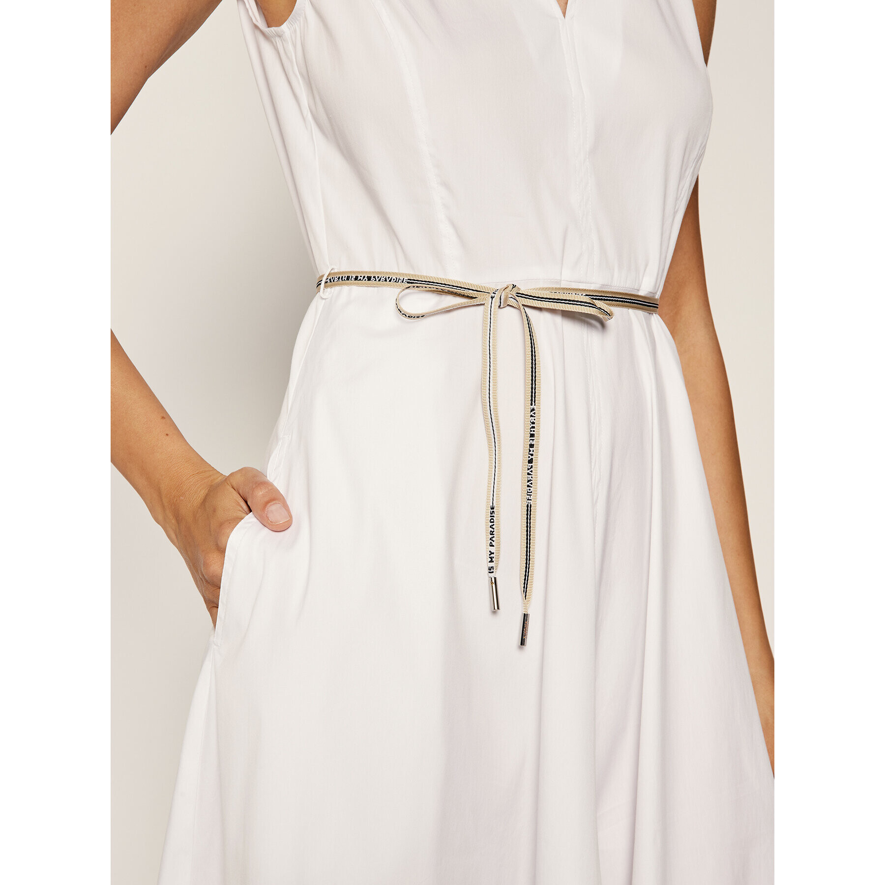 Marella Ежедневна рокля Pargolo 32211205 Бял Regular Fit - Pepit.bg