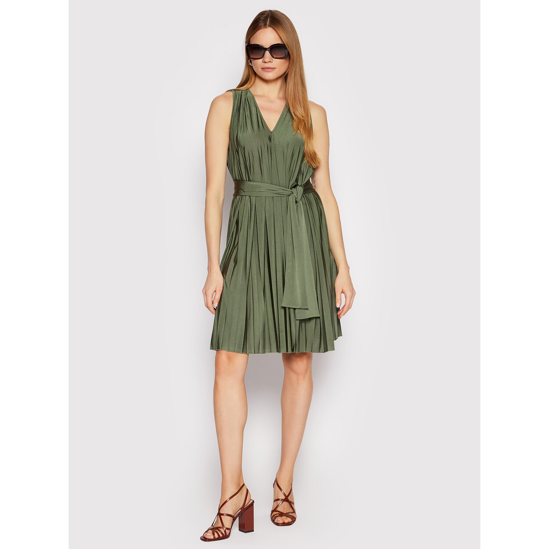 Marella Ежедневна рокля Viscosa 36210322 Зелен Oversize - Pepit.bg