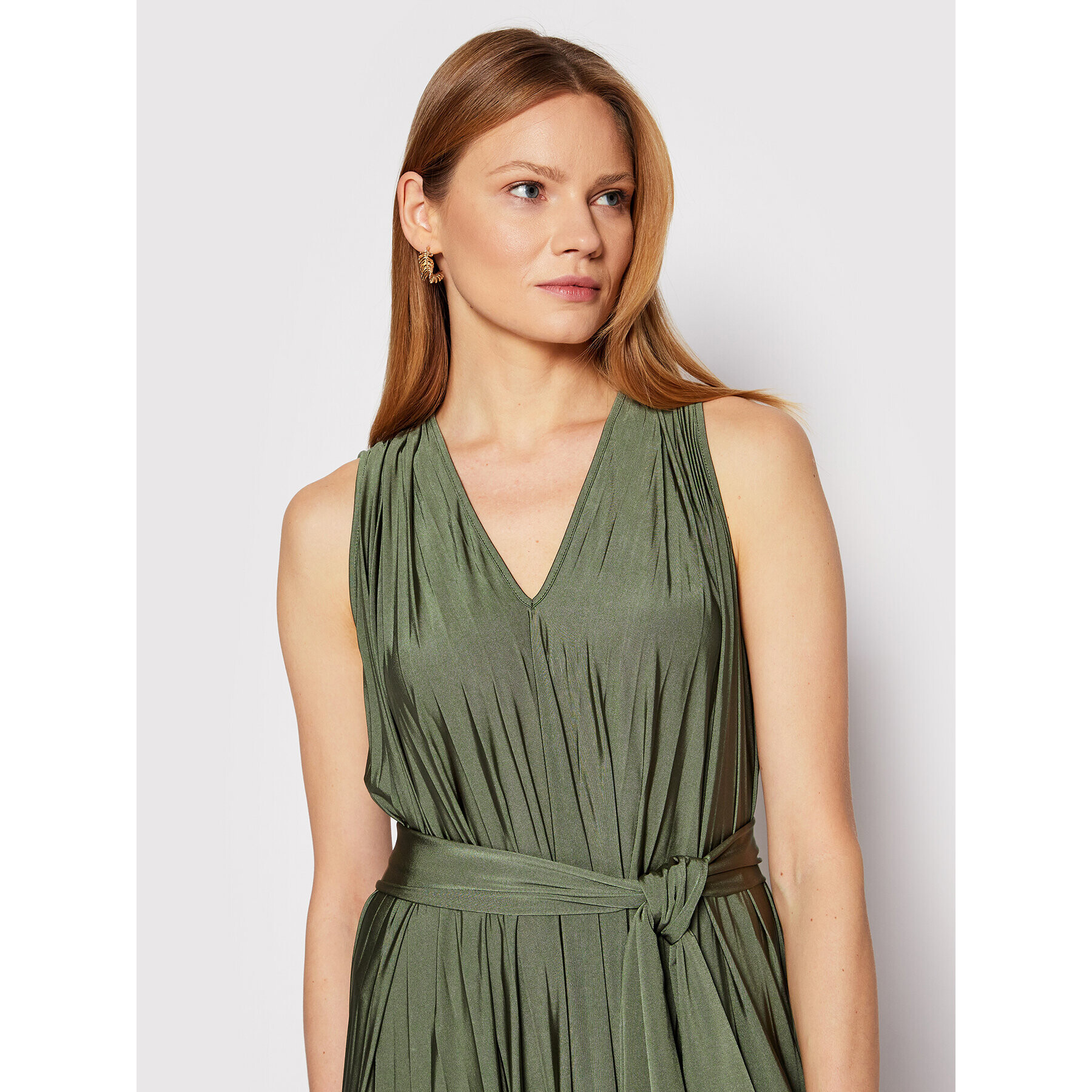 Marella Ежедневна рокля Viscosa 36210322 Зелен Oversize - Pepit.bg