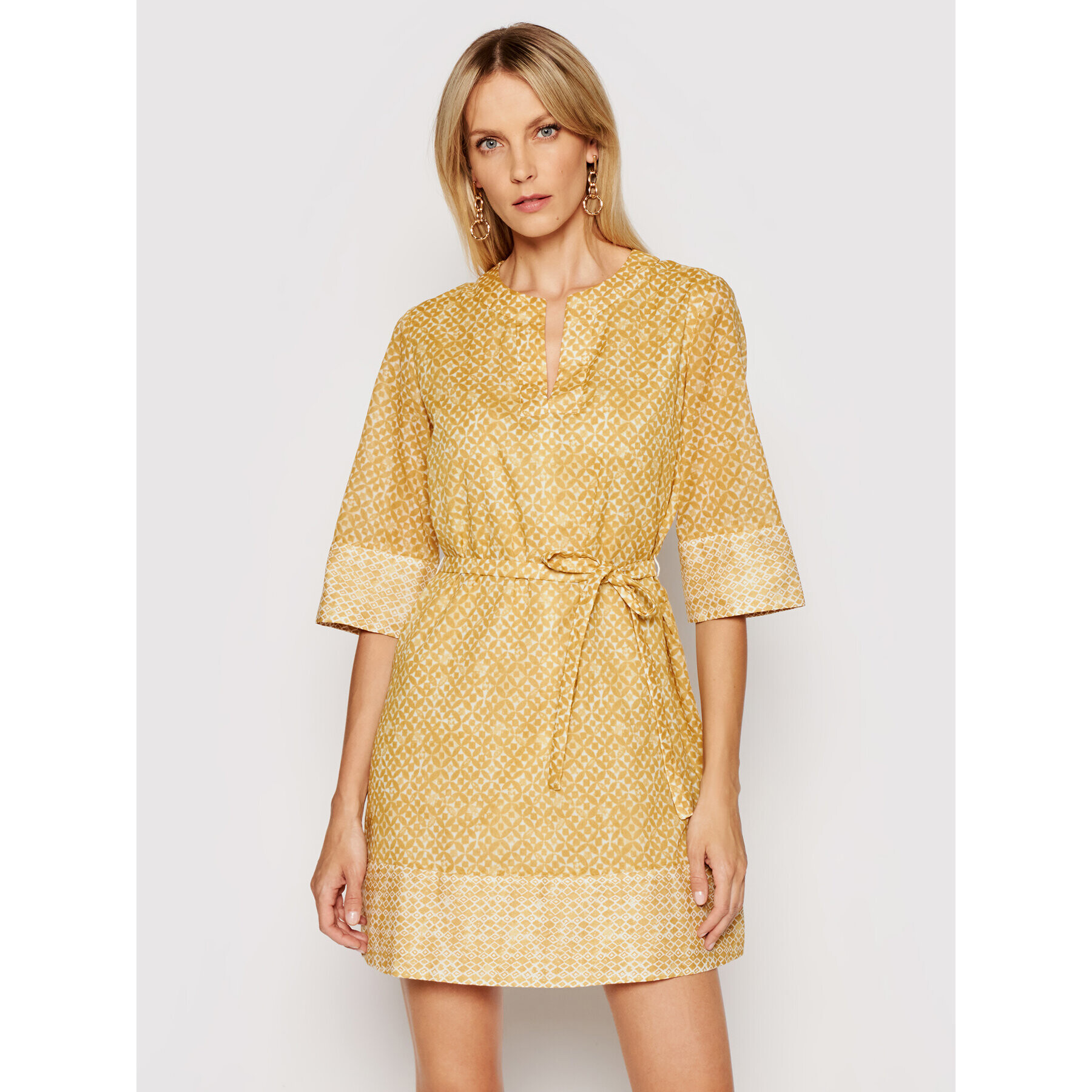 Marella Ежедневна рокля Avorio 32212712 Жълт Regular Fit - Pepit.bg