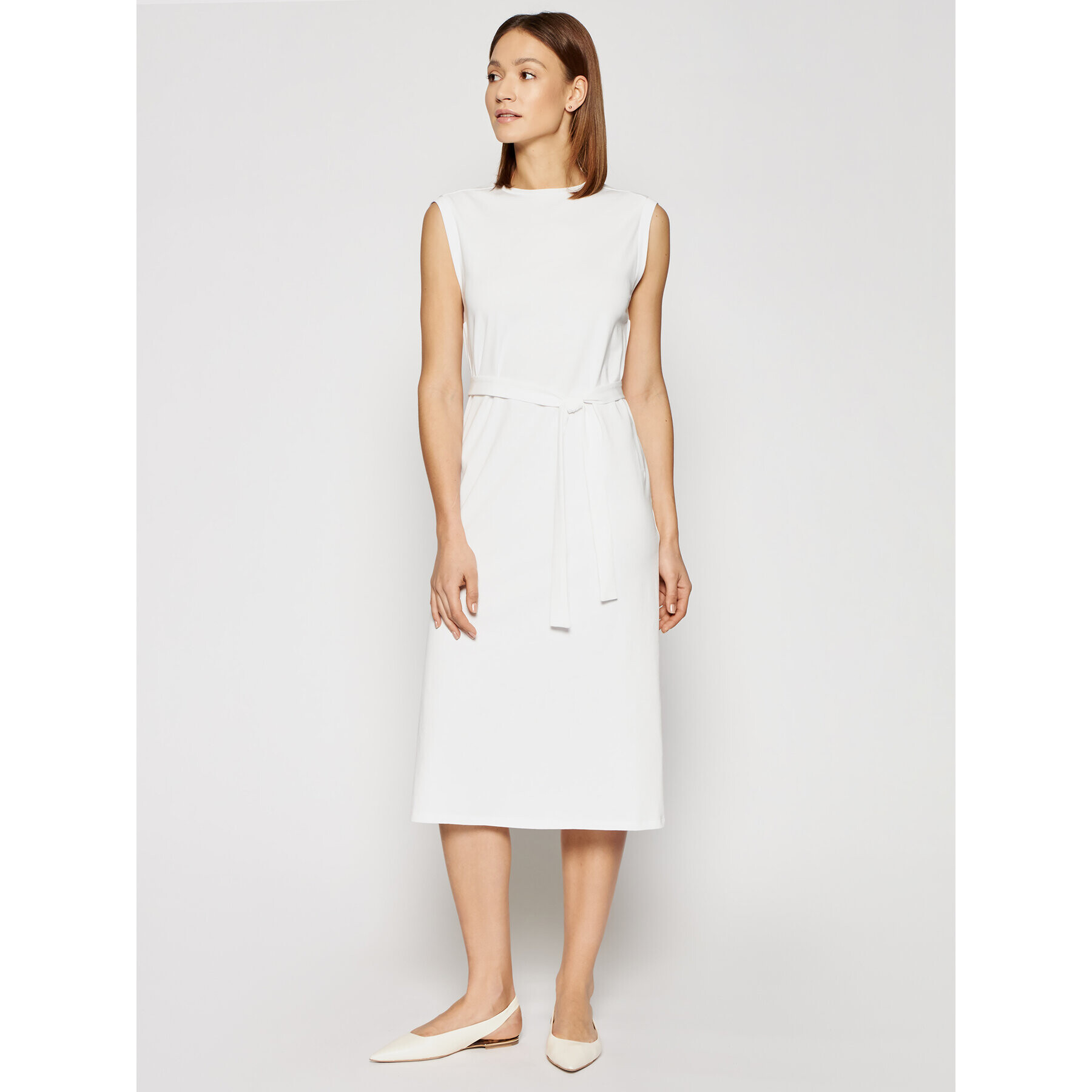 Marella Ежедневна рокля Bino 36210315 Бял Regular Fit - Pepit.bg