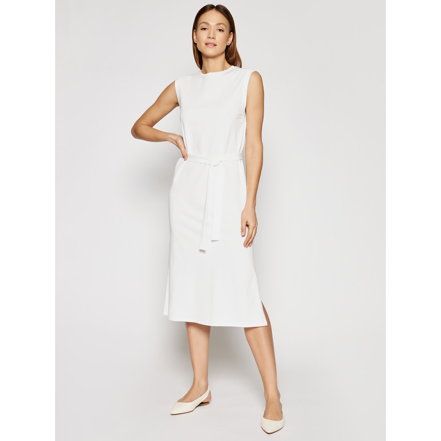 Marella Ежедневна рокля Bino 36210315 Бял Regular Fit - Pepit.bg