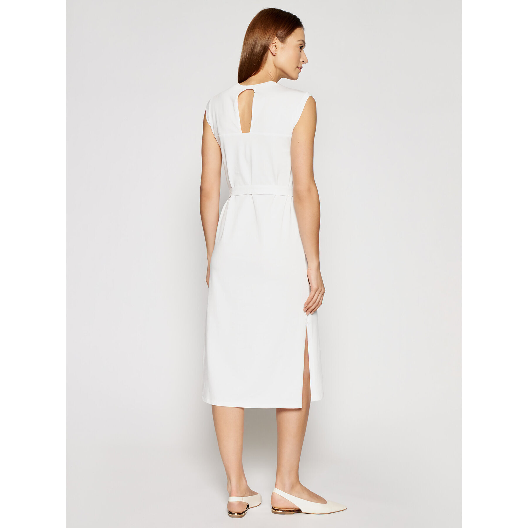 Marella Ежедневна рокля Bino 36210315 Бял Regular Fit - Pepit.bg