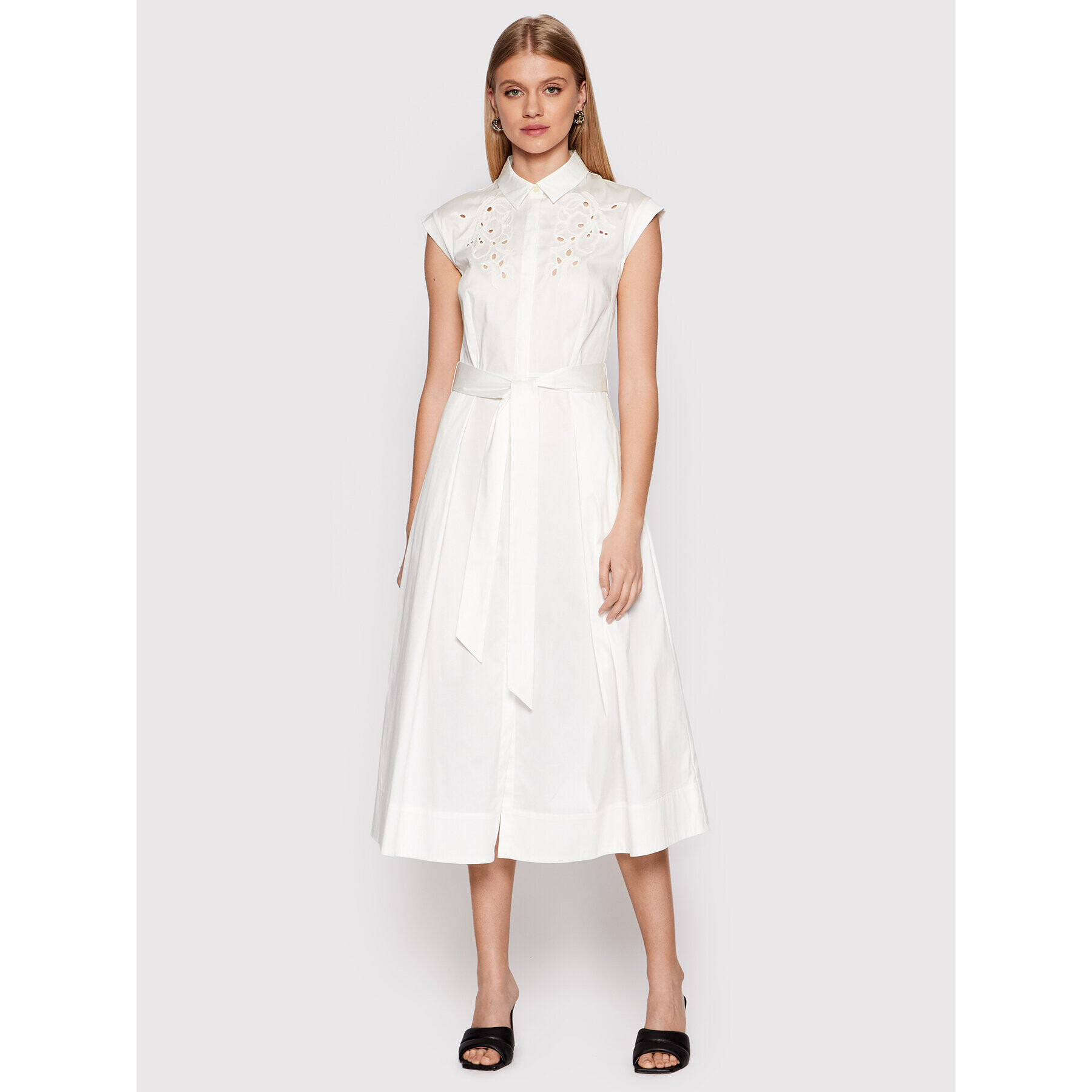 Marella Ежедневна рокля Bosso 32210321 Бял Regular Fit - Pepit.bg
