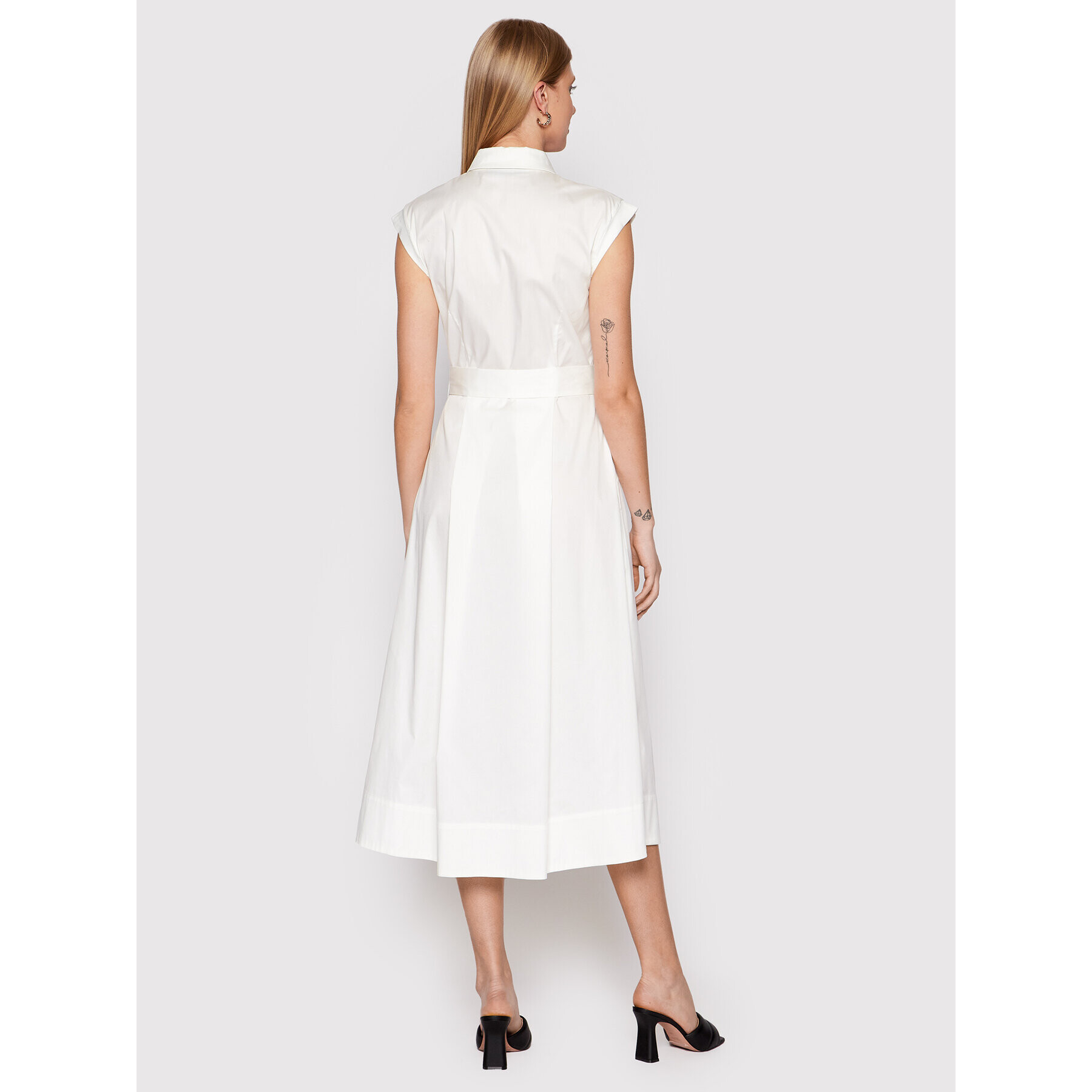 Marella Ежедневна рокля Bosso 32210321 Бял Regular Fit - Pepit.bg
