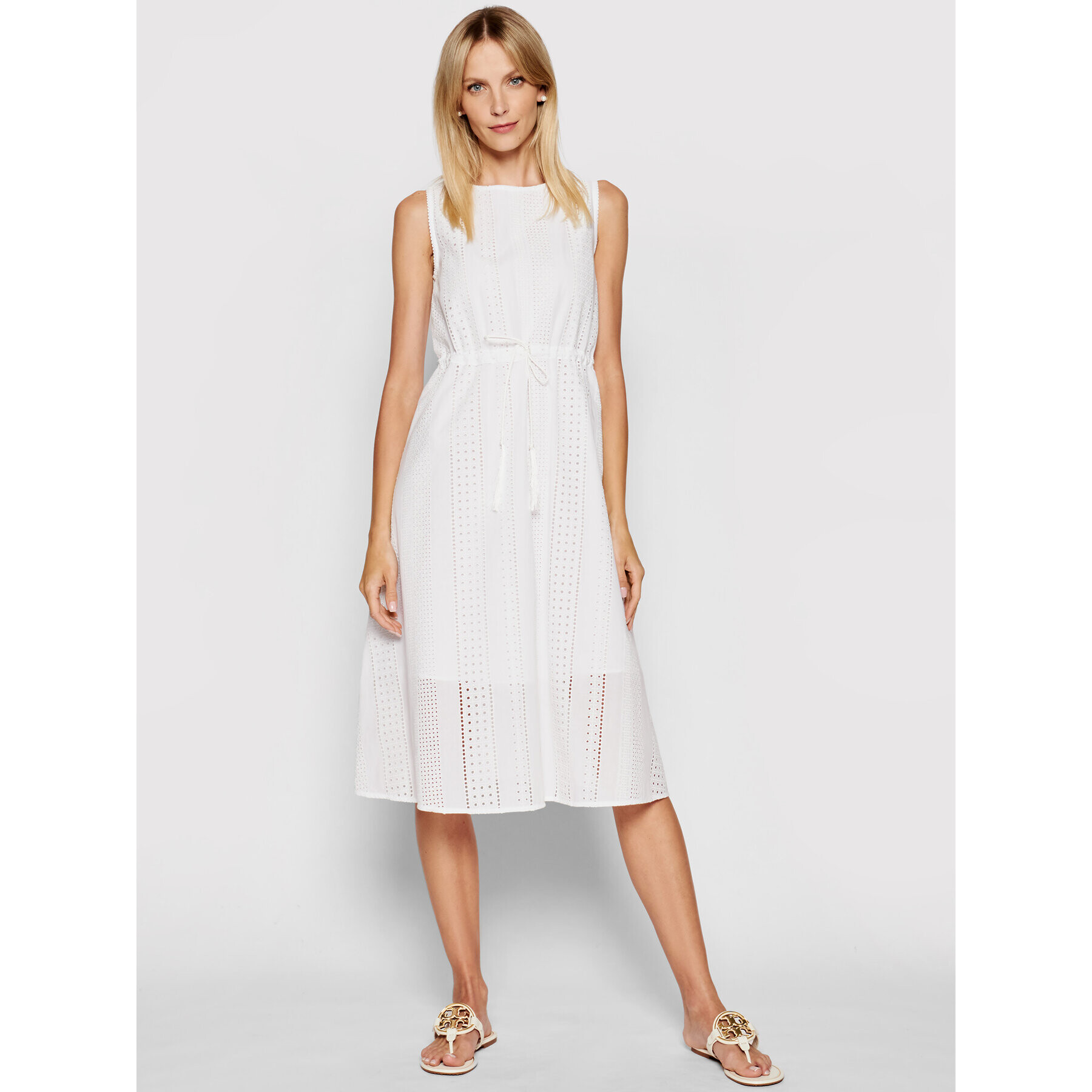 Marella Лятна рокля Neptune 32211612 Бял Regular Fit - Pepit.bg